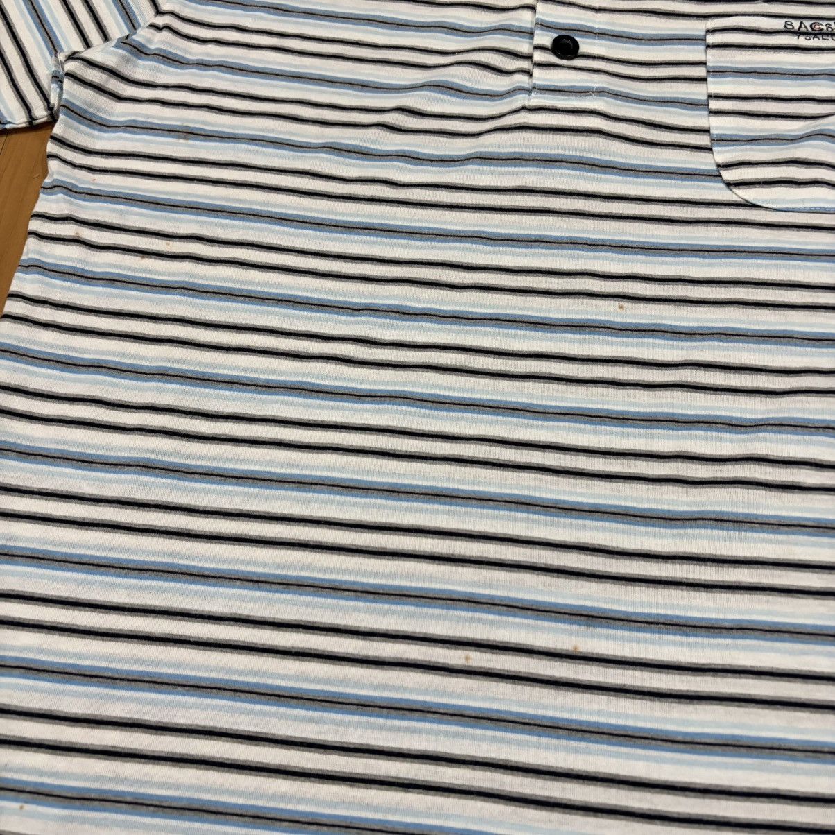 Yohji Yamamoto Sacsny y'saccs stripe pocket polo t-shirt Size US L / EU 52-54 / 3 - 7 Thumbnail