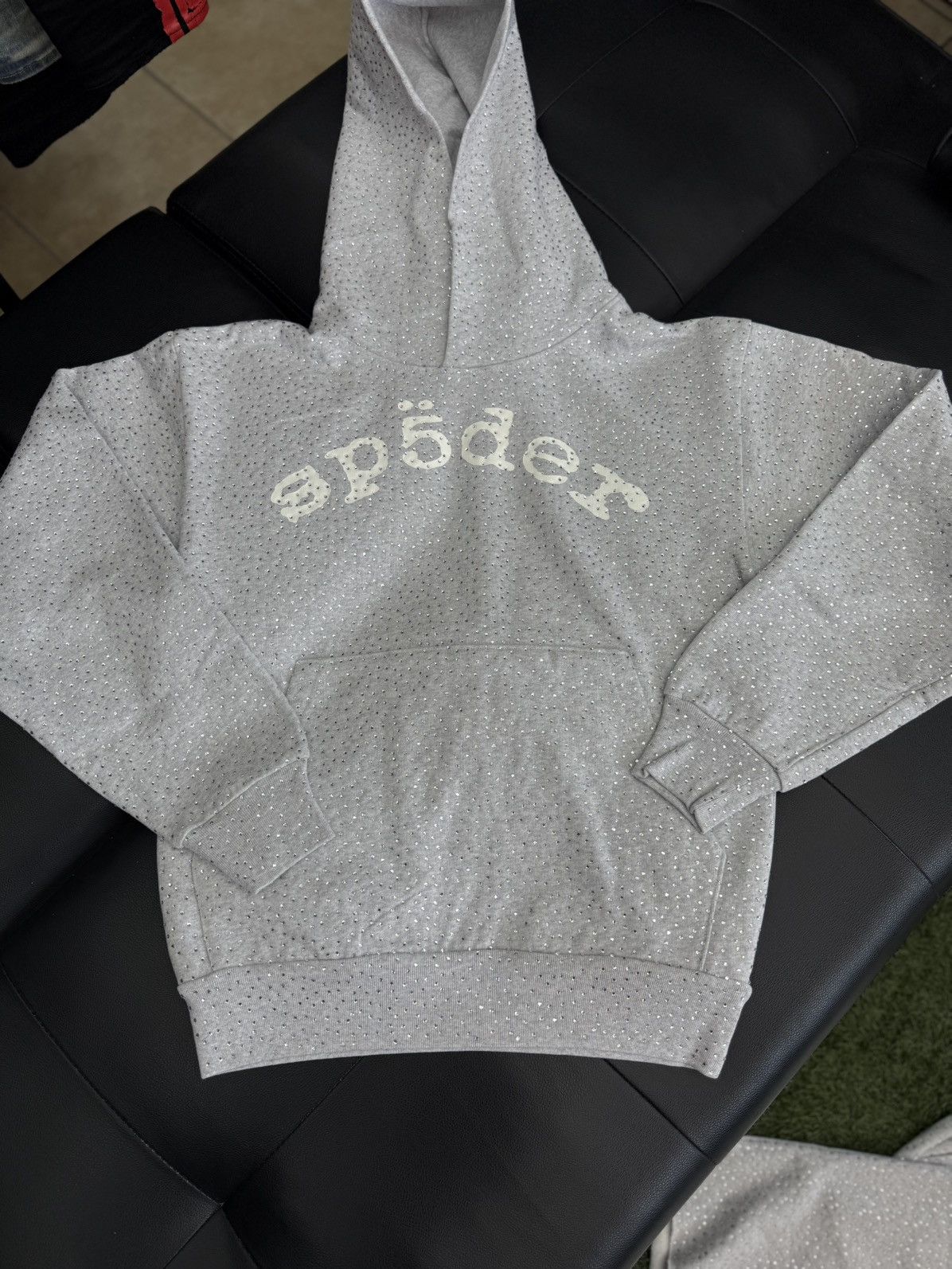 Sp5der VVS Rhinestone Hoodie Size (XS) Brand New