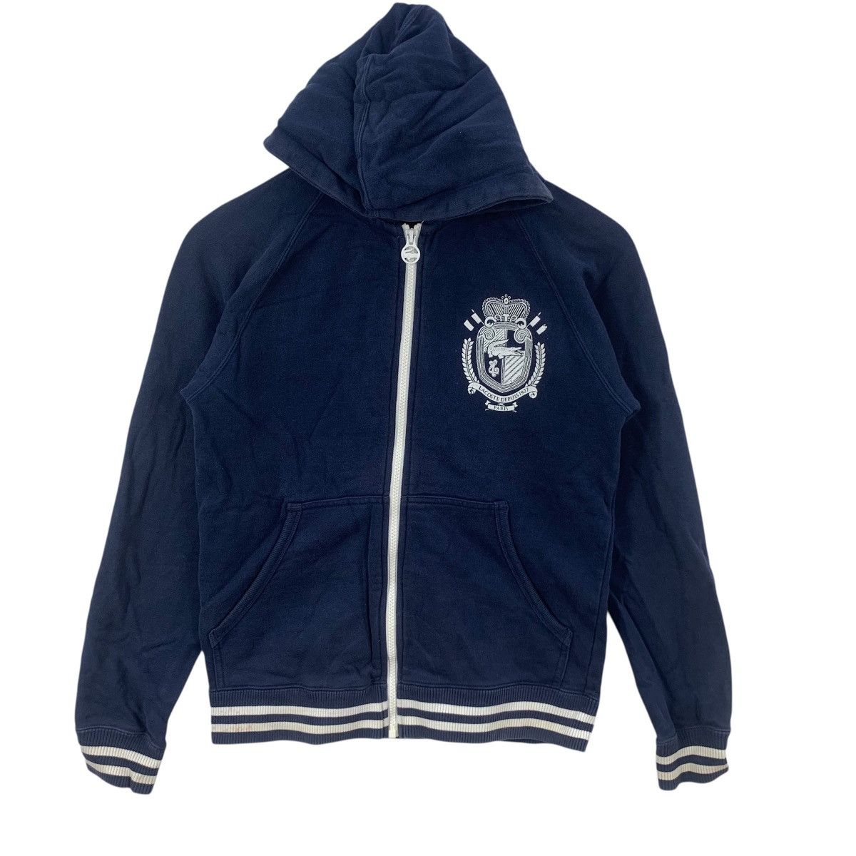 Lacoste LACOSTE PARIS Crest Logo Zipper Ringer Hoodie Sweatshirt Size S / US 4 / IT 40 - 4 Thumbnail