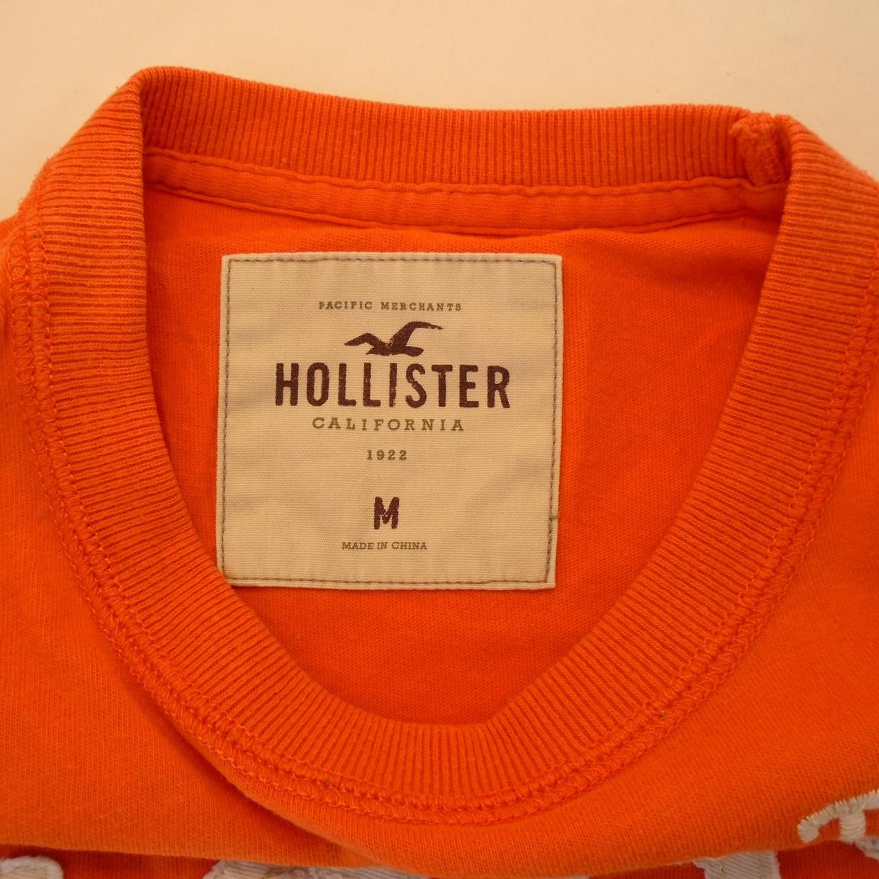 Hollister Men's T-Shirt Hollister. Orange. M. Used. Good Size US M / EU 48-50 / 2 - 8 Thumbnail