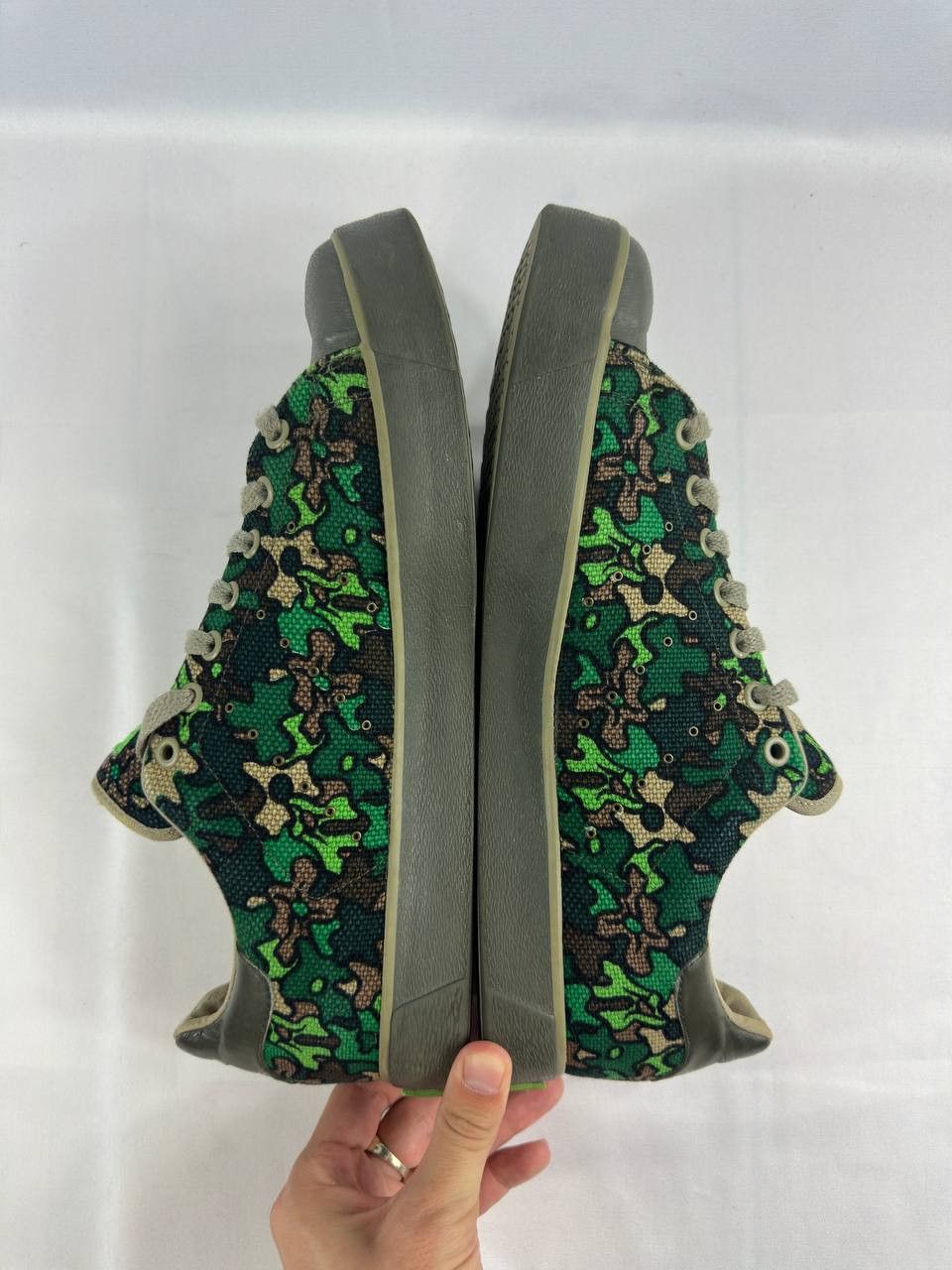 Adidas RARE Adidas Stan Smith Safety 2006 Camo Green Size US 11 / EU 44 - 6 Thumbnail