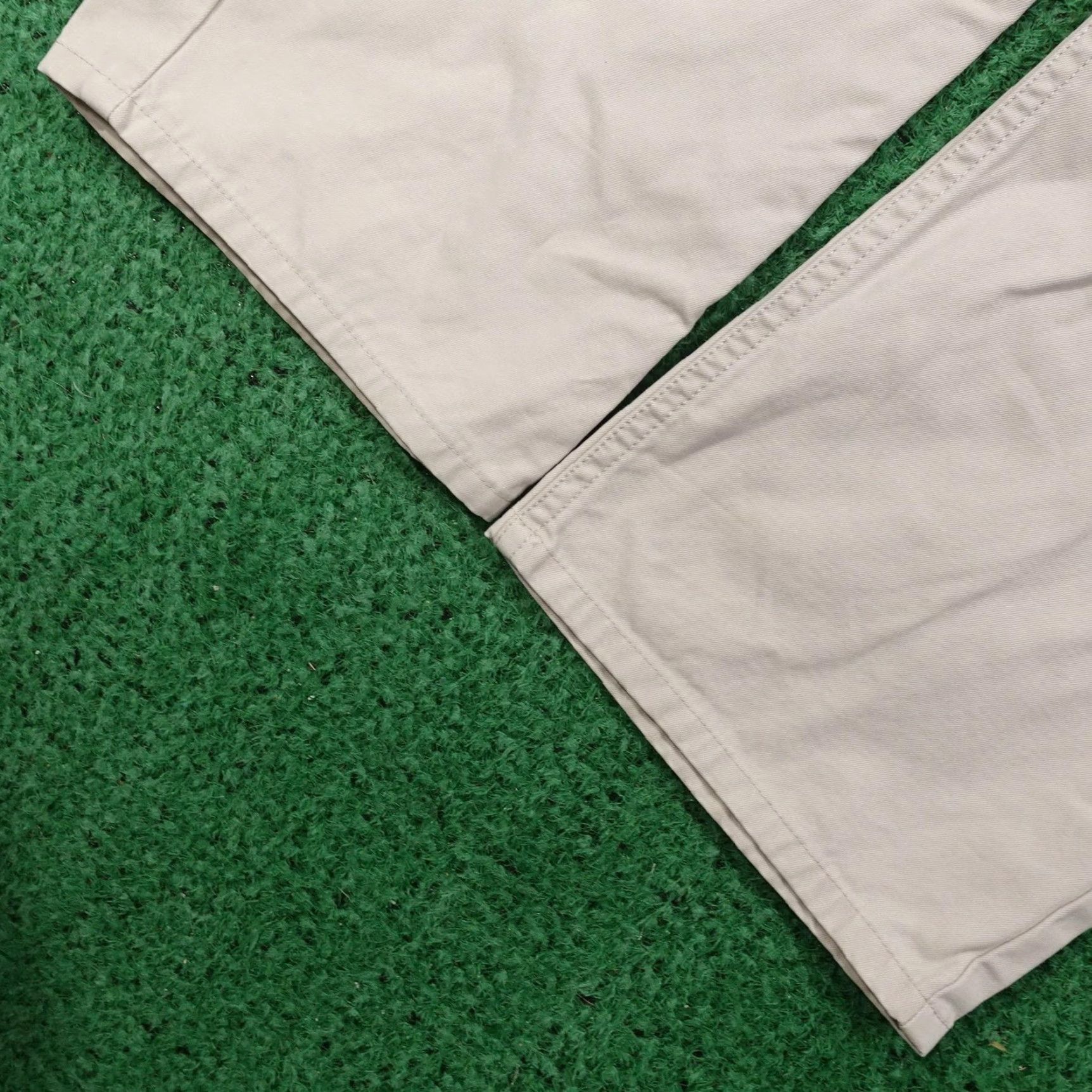 Bonobos BONOBOS Washed Chinos Pants 36x30 Beige Slim Straight Flat Front Mens Size US 36 / EU 52 - 3 Thumbnail