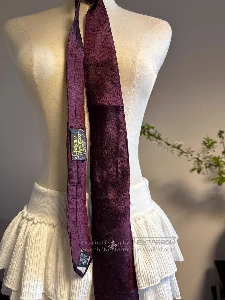 Vivienne Westwood Vivienne Westwood Dark Purple Tie Size ONE SIZE - 4 Thumbnail