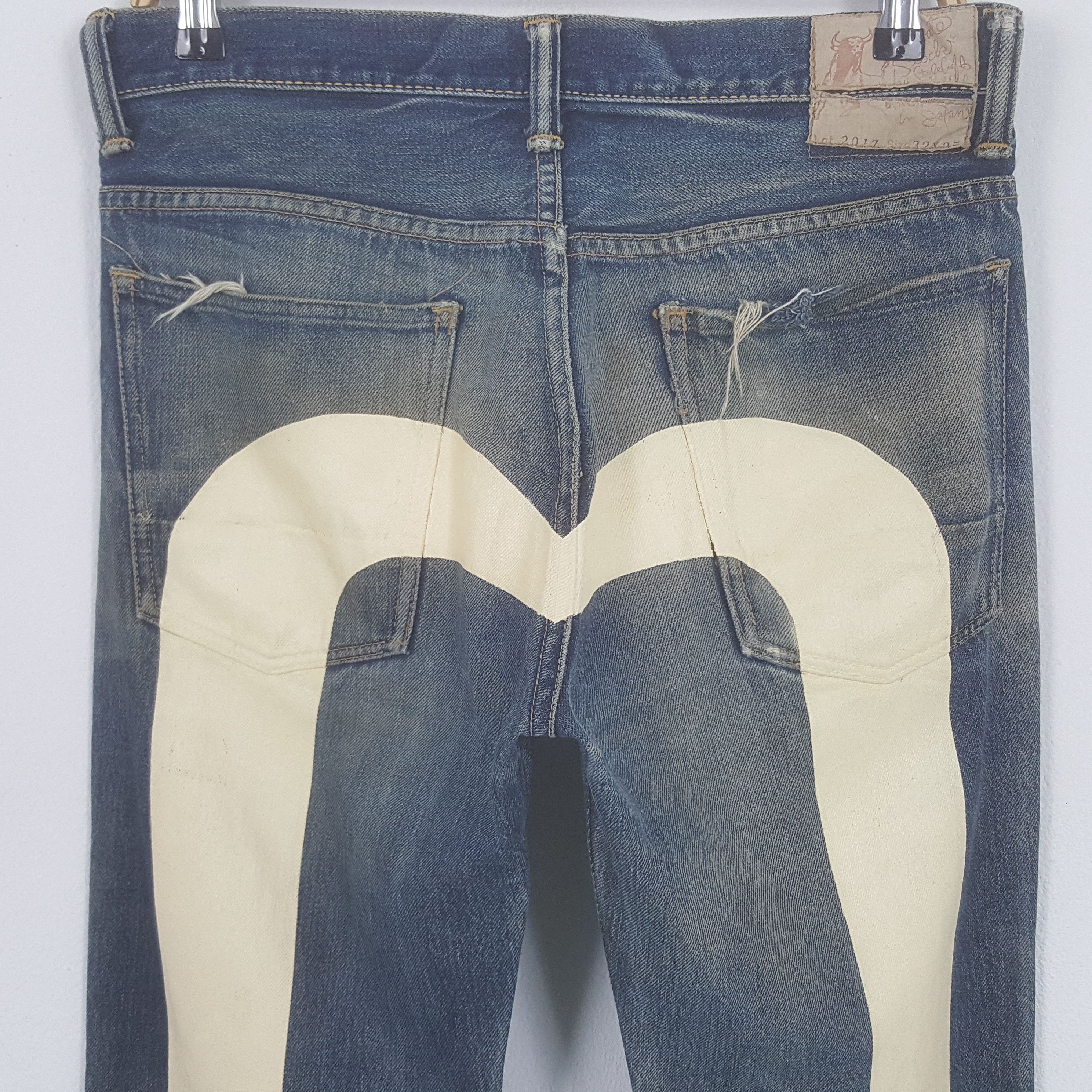 Evisu × If Six Was Nine × Vintage Vintage Evisu Japanese Brand Daicock Custom Art Denim Jeans Size US 31 - 2 Thumbnail