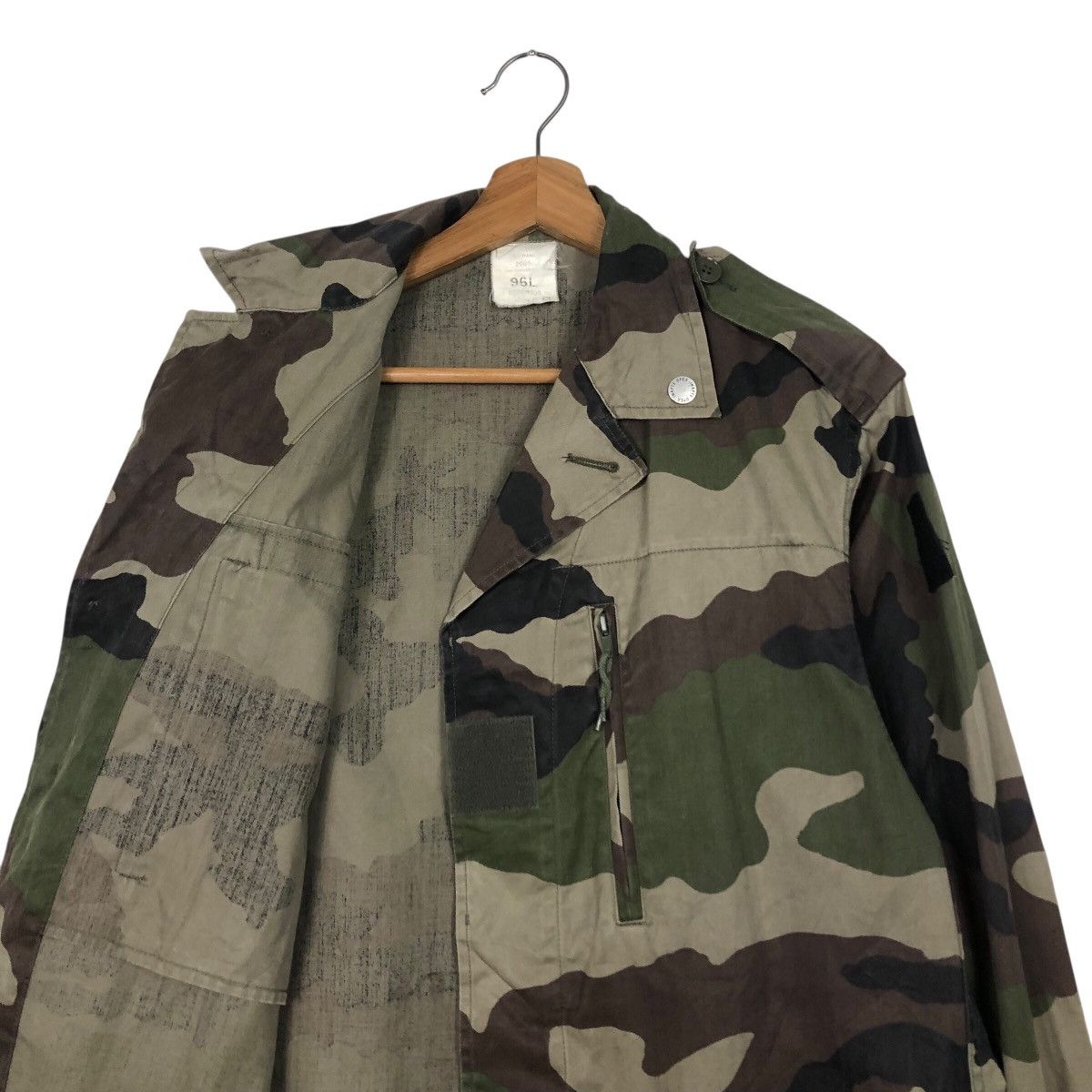 Vintage 📌Vintage Chore Military Jacket Camo Design Smock Design Size US L / EU 52-54 / 3 - 13 Thumbnail