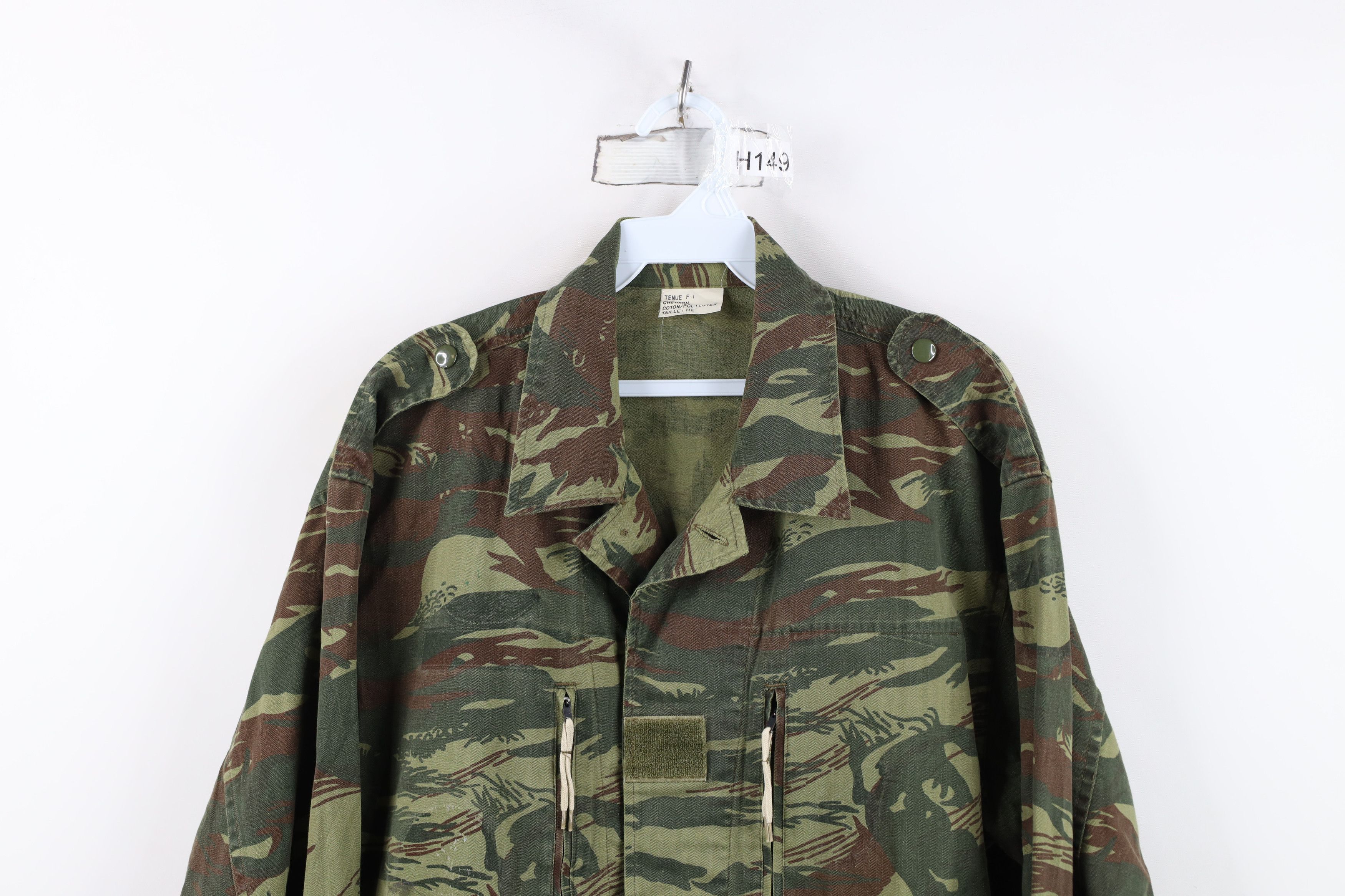 Vintage Vintage 80s 90s French Military Twill Camouflage Jacket Size US L / EU 52-54 / 3 - 2 Thumbnail