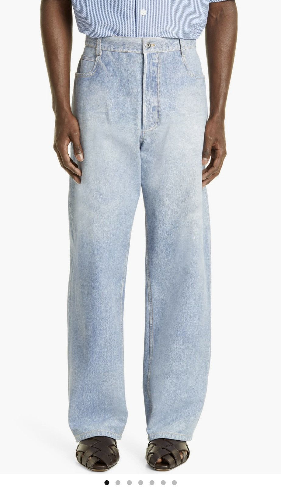 Bottega Veneta Bottega Veneta Denim print Leather jeans Size US 34 / EU 50 - 17 Thumbnail