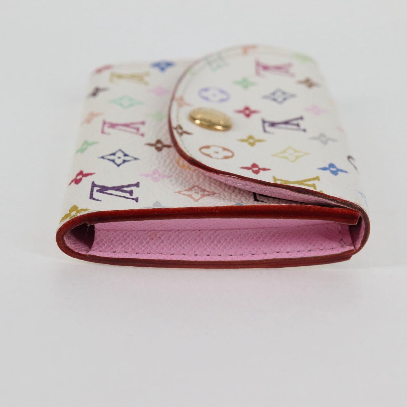 Louis Vuitton White Leather Enveloppe Carte De Visite
