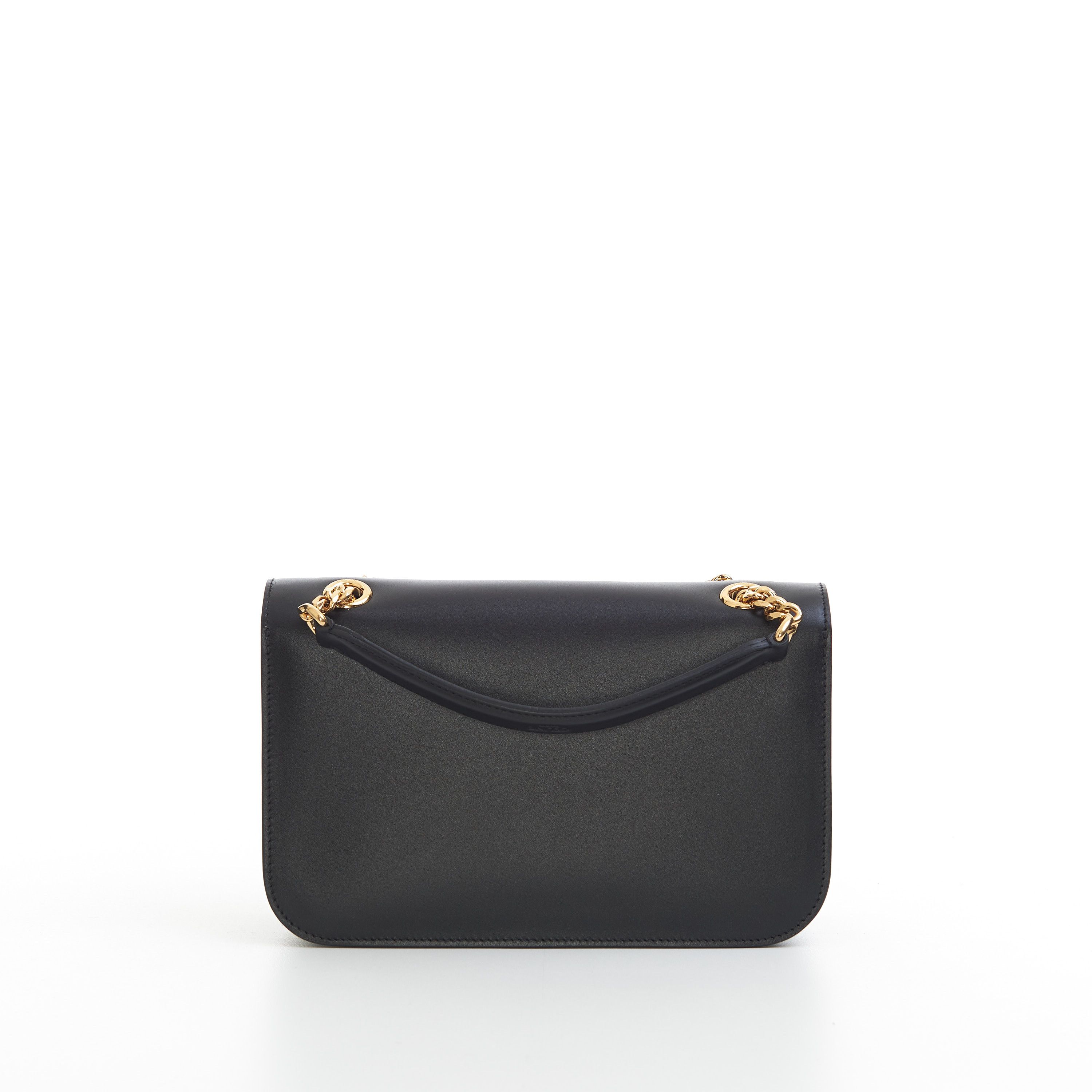 Celine Medium Bag Triomphe Frame In Black Shiny Calfskin Size ONE SIZE - 17 Thumbnail