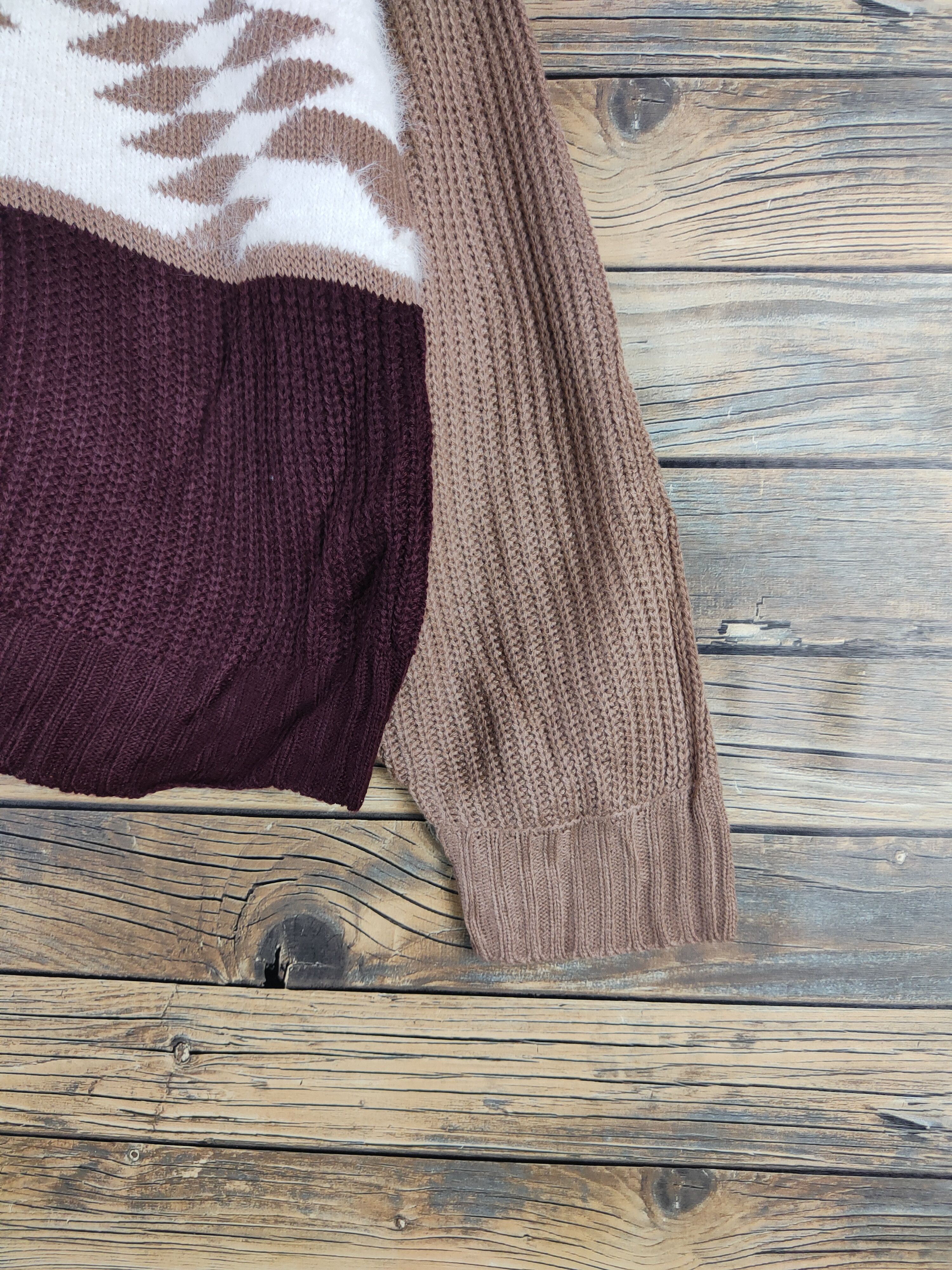 Vintage Saltanse Brown Knitwear sweatshirt baggie #W1476 Size M / US 6-8 / IT 42-44 - 6 Thumbnail