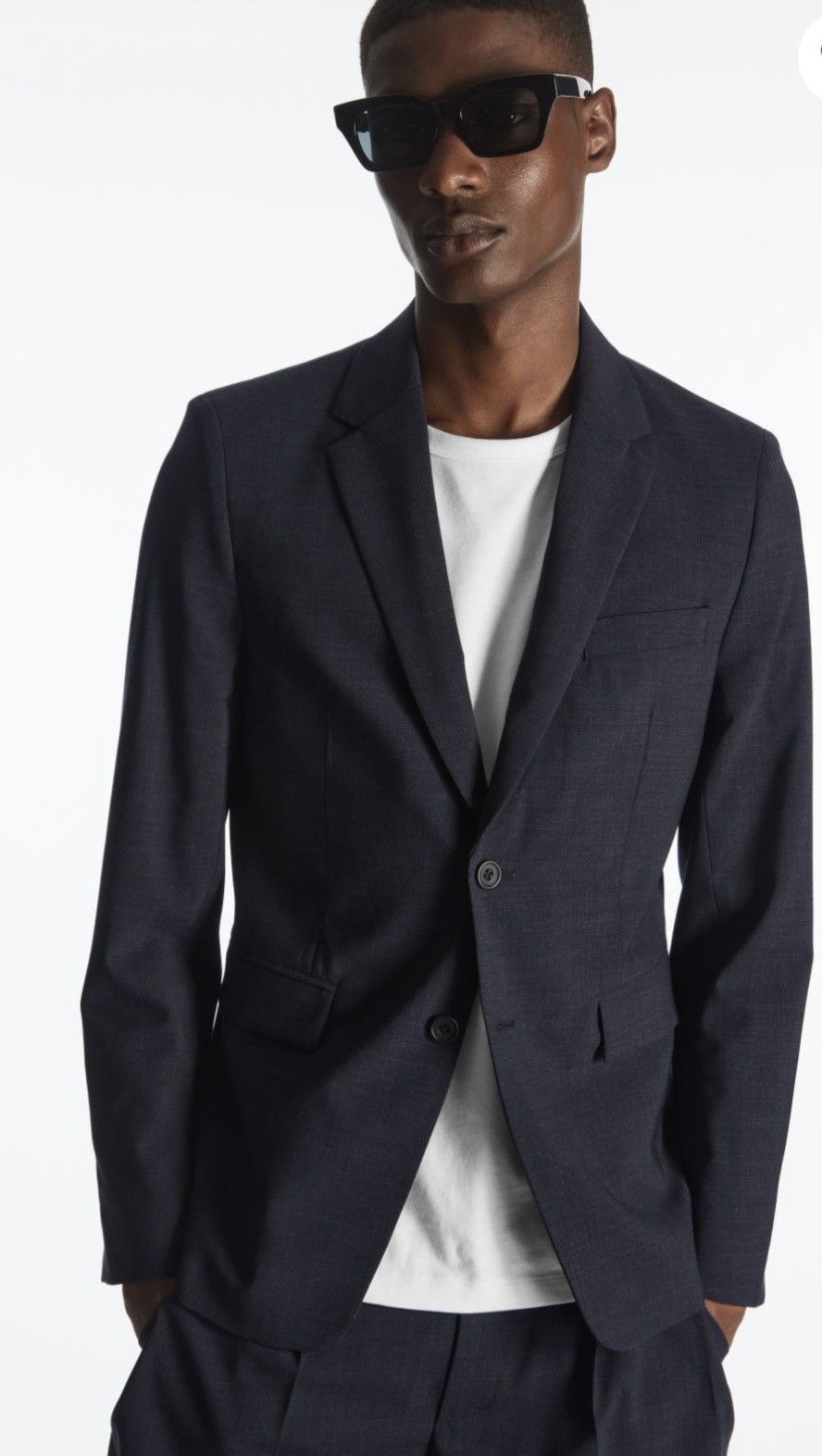 Cos COS Melange Wool Blazer Slim Fit Size 38R Size 38R - 4 Thumbnail