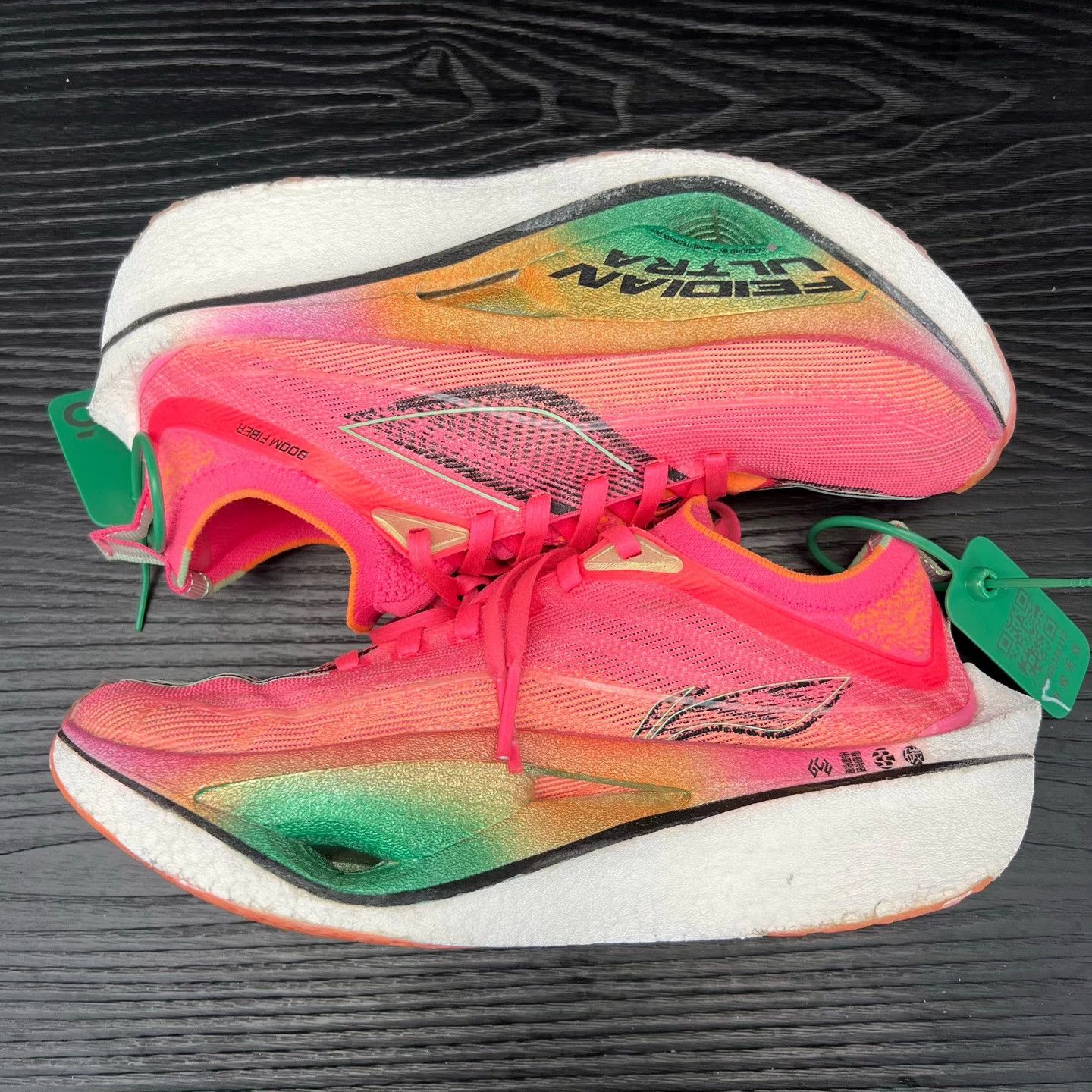 Li-Ning LI-NING FEI DIAN 4 ULTRA Pink White Mint Size US 6.5 / IT 36.5 - 2 Thumbnail