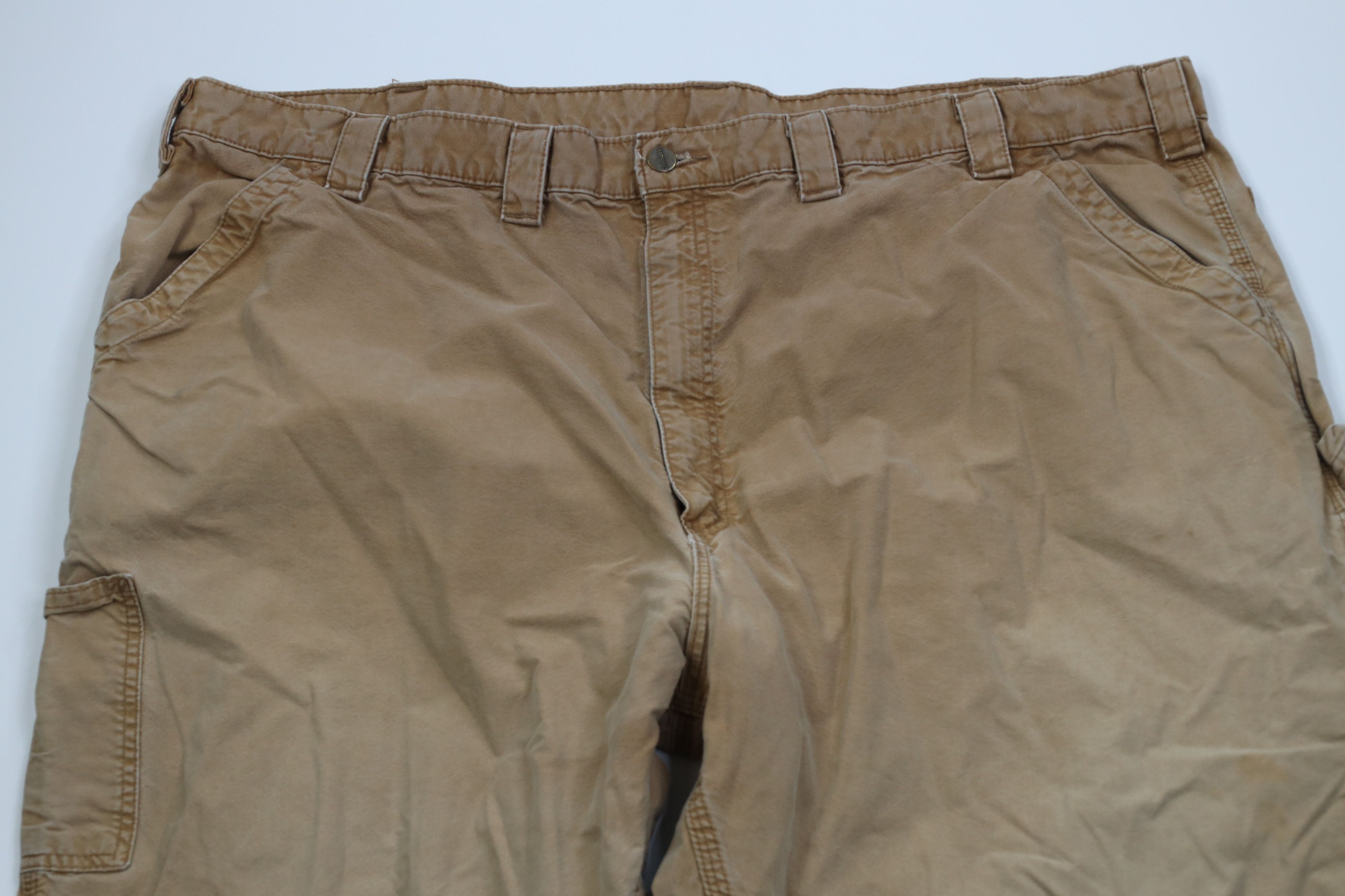 Carhartt Vintage 90s Y2K Carhartt Wide Leg Dungaree Pants Duck Brown Size US 44 / EU 60 - 2 Thumbnail