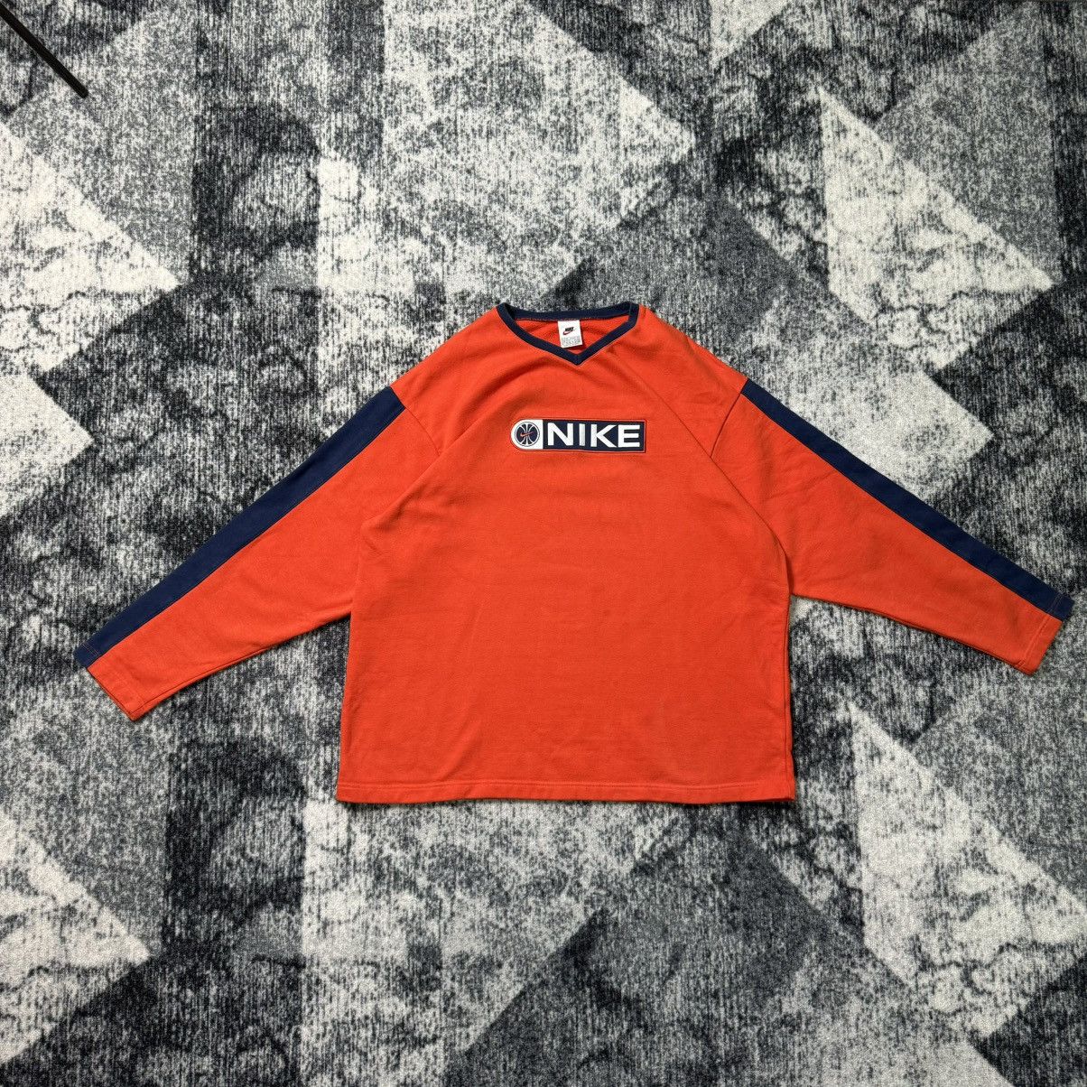 Nike Vintage Nike Sweatshirt Big Logo Swoosh Embroidered Y2K 90s Size US XL / EU 56 / 4 - 1 Thumbnail