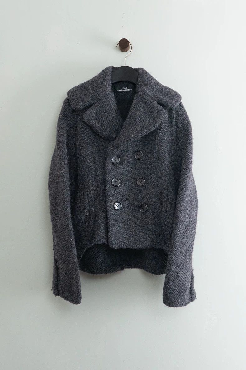 Comme des Garcons Comme des Garcons Lapel double-breasted cardigan wool swea Size M / US 6-8 / IT 42-44 - 1 Thumbnail