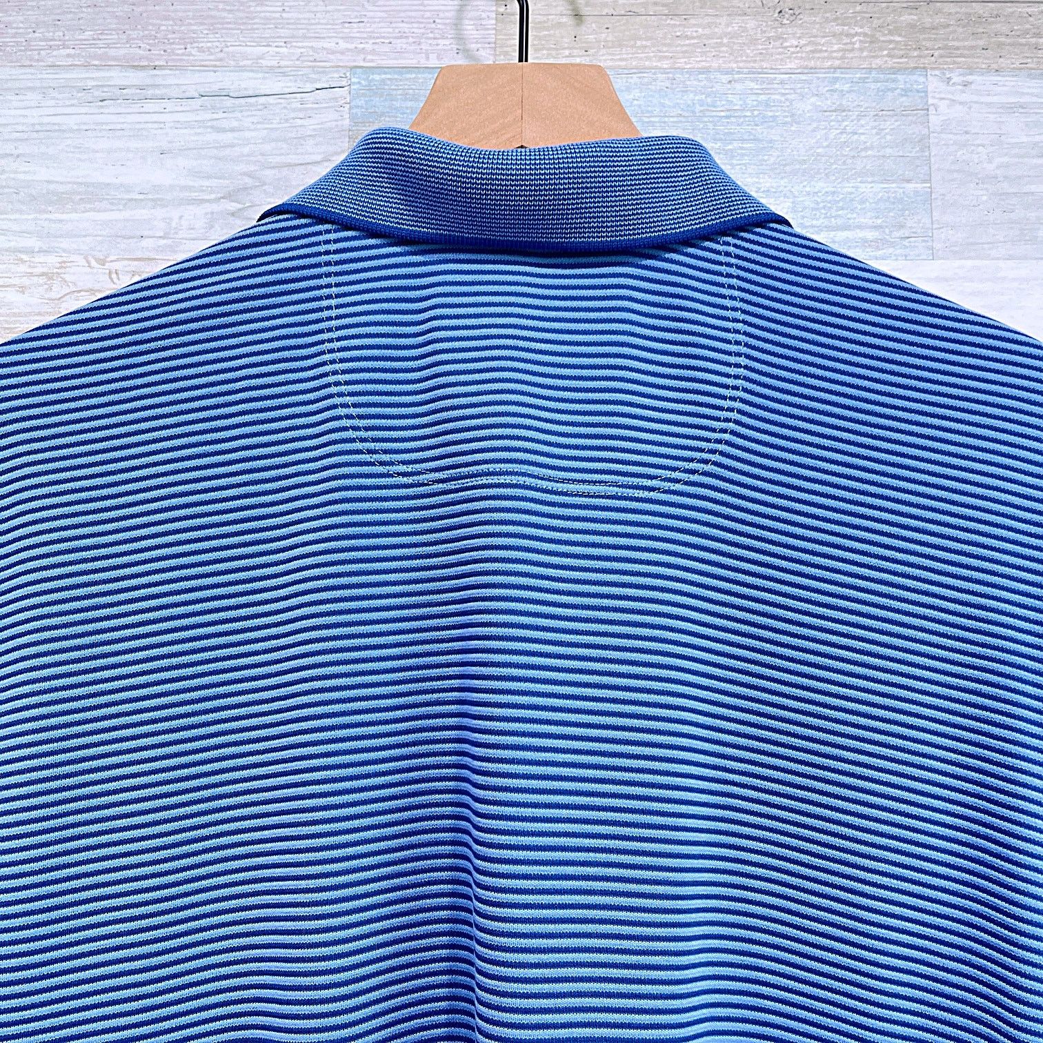 Tommy Bahama Tommy Bahama Soft Touch Polo Shirt Blue Stripe Modal Stretch Size US L / EU 52-54 / 3 - 4 Thumbnail