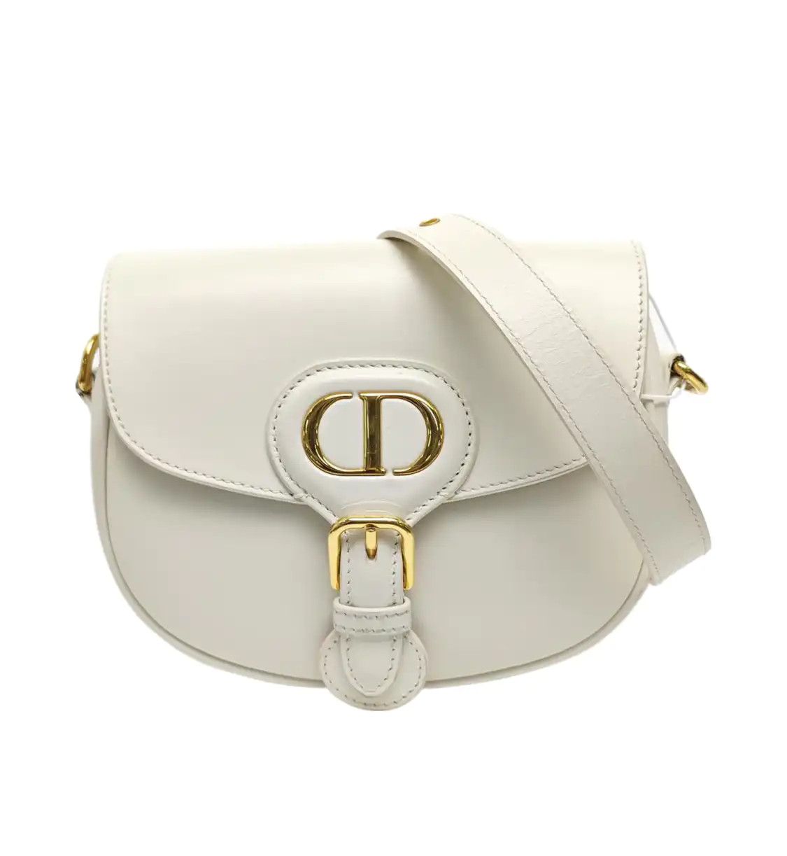 Dior DIOR Bobby Small white cowhide leather shoulder bag handbag crossbody bag gold h Size ONE SIZE - 1 Thumbnail