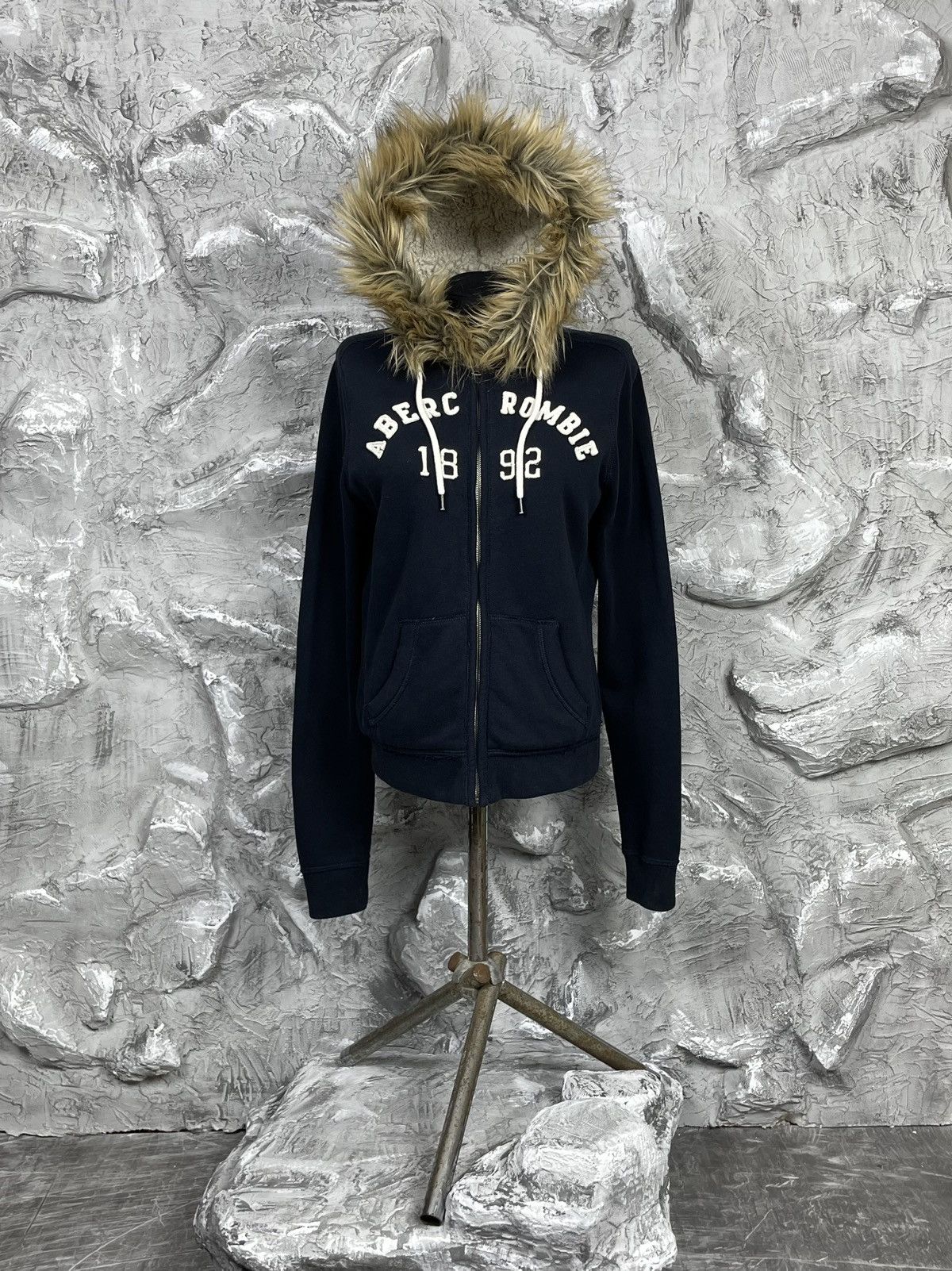 Abercrombie Fitch If Six Was Nine Le Grande Bleu L.G.B. Abercrombie and Fitch Japanese Fur Hoodie Y2K Grailed