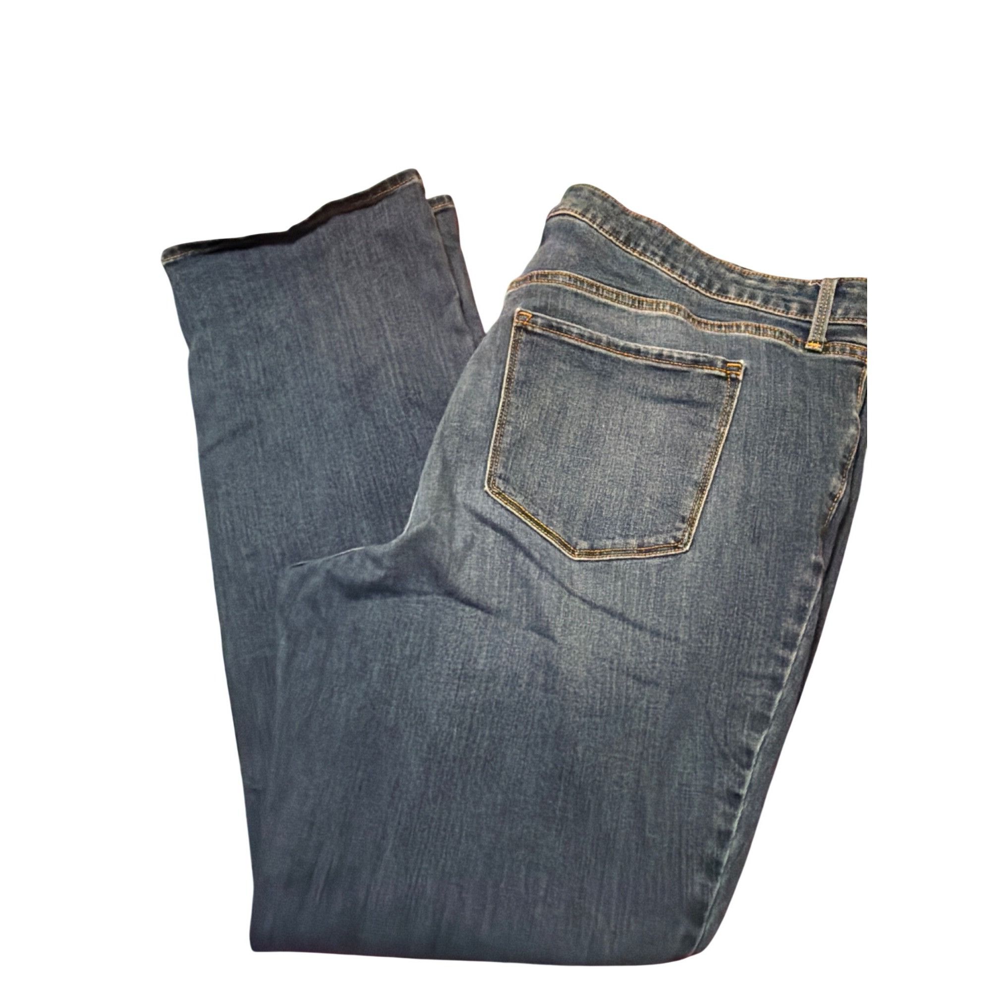 Old Navy Old Navy Kicker Boot Cut Mid Rise Jeans Blue Denim Stretch C Size 42" / US 20 - 3 Thumbnail