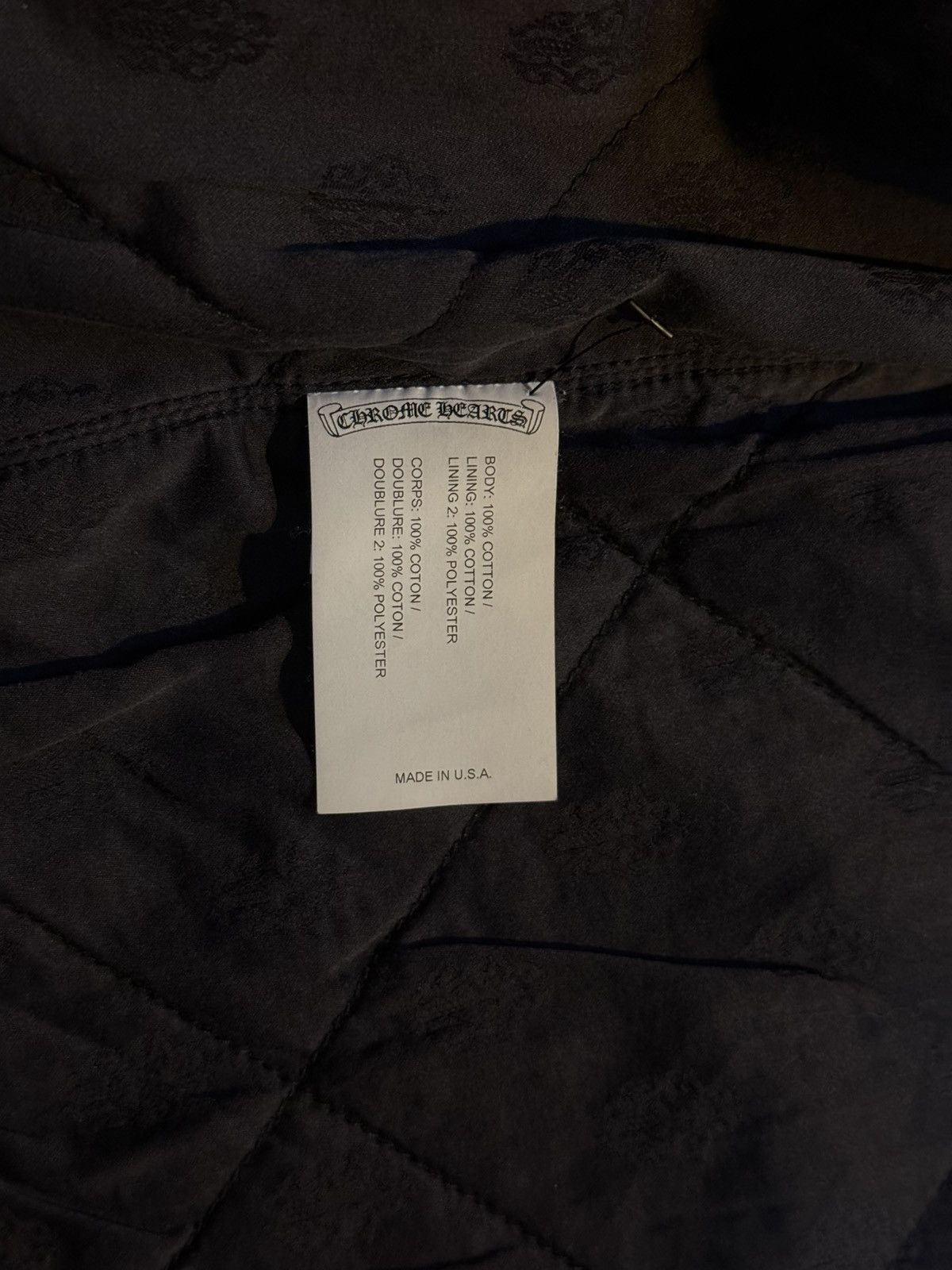 Chrome Hearts Chrome Hearts Quilted Denim Herringbone Workdog Jacket Size US M / EU 48-50 / 2 - 4 Thumbnail