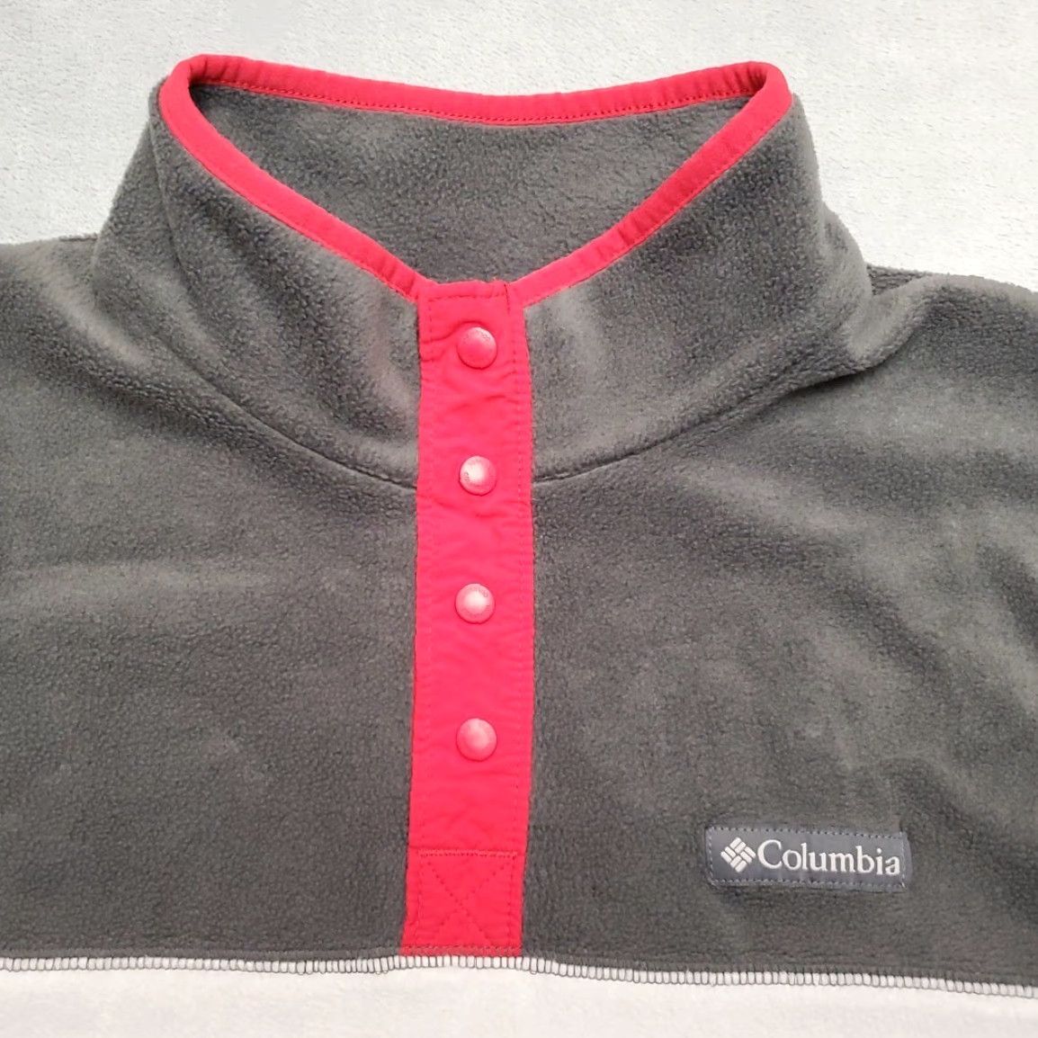 Etro VINTAGE Columbia Sweater Men L Gray T Snap Fleece Pullover Outdoor Retro Classic Size US L / EU 52-54 / 3 - 2 Thumbnail