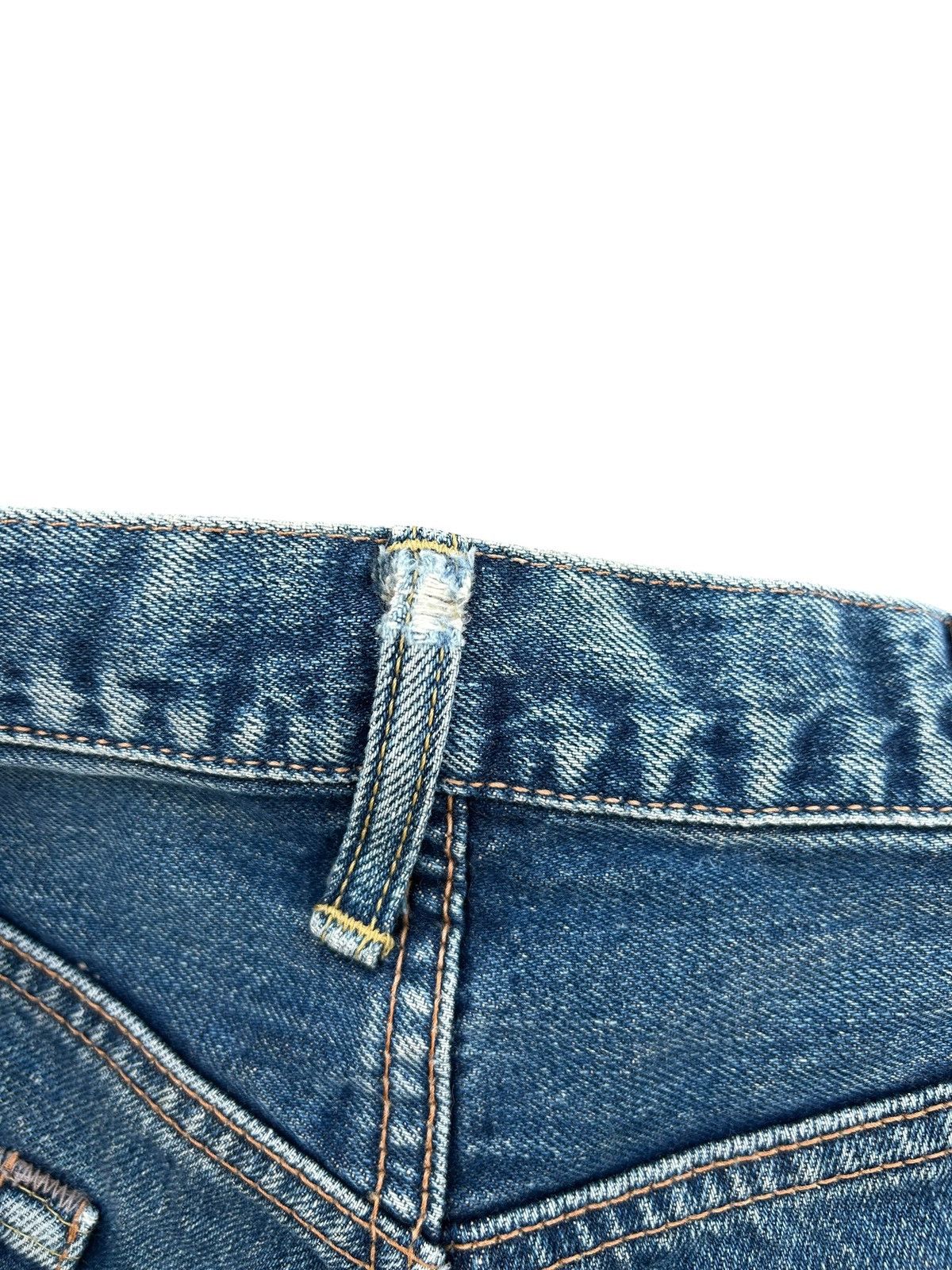 Kapital Thrashed Vintage Edwin 505x Selvedge Distressed Denim jeans Size US 33 - 12 Thumbnail
