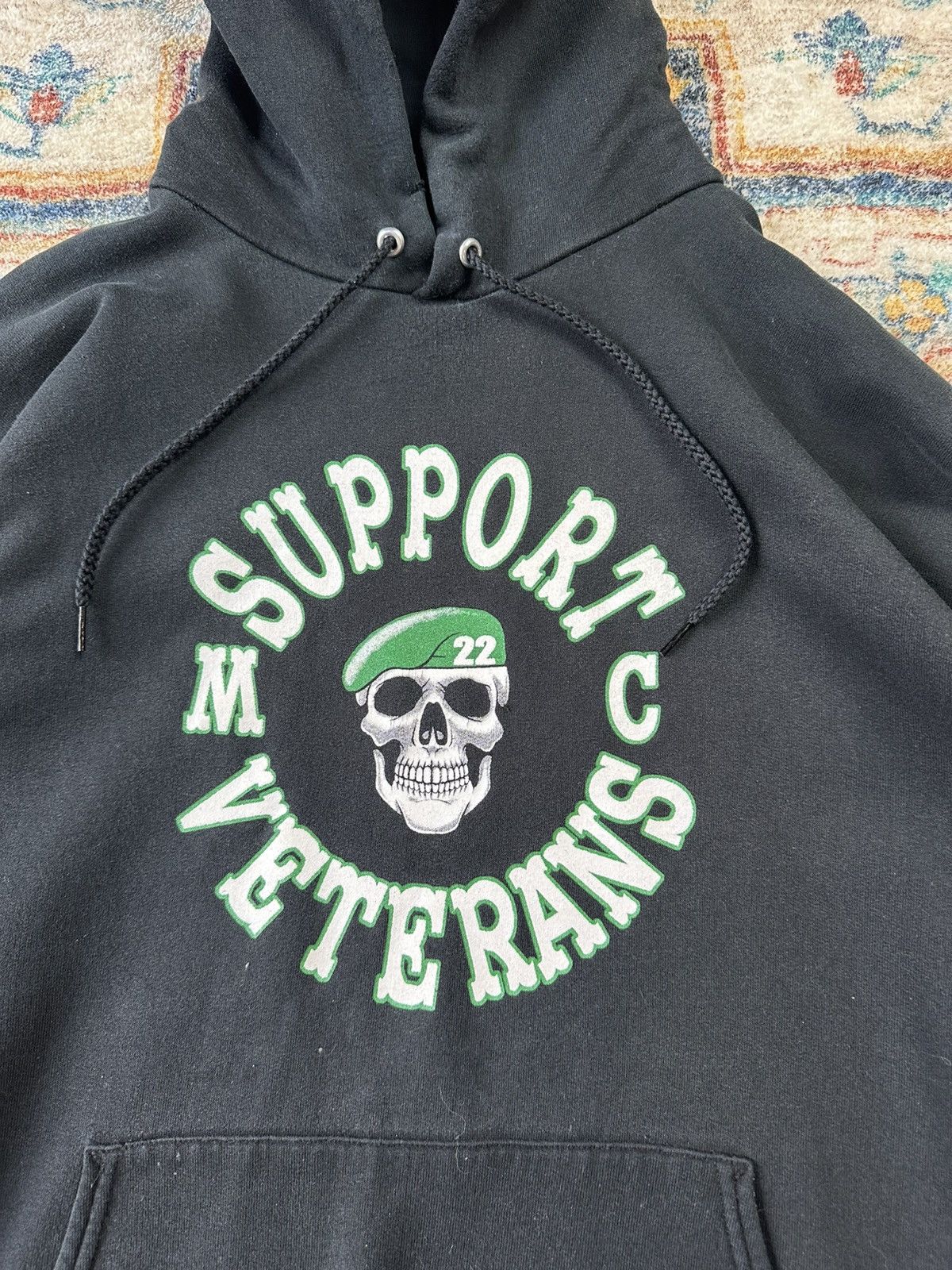 Vintage Vintage Support Veterans Hoodie Large Size US L / EU 52-54 / 3 - 4 Thumbnail