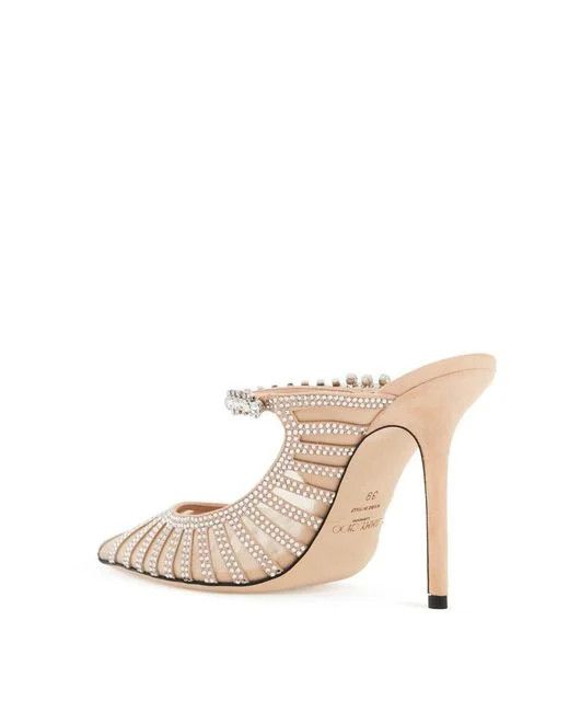 Jimmy Choo o1s22i1n1024 Bing 100 Mules in Pink Size US 7 / IT 37 - 3 Thumbnail