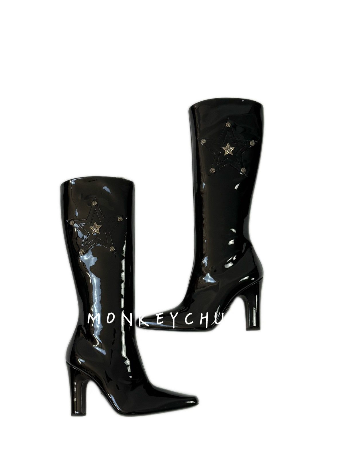 Chrome Hearts 🔥Chrome Hearts Black Sugar Jones Boots🔥 Size US 7 / IT 37 - 1 Thumbnail