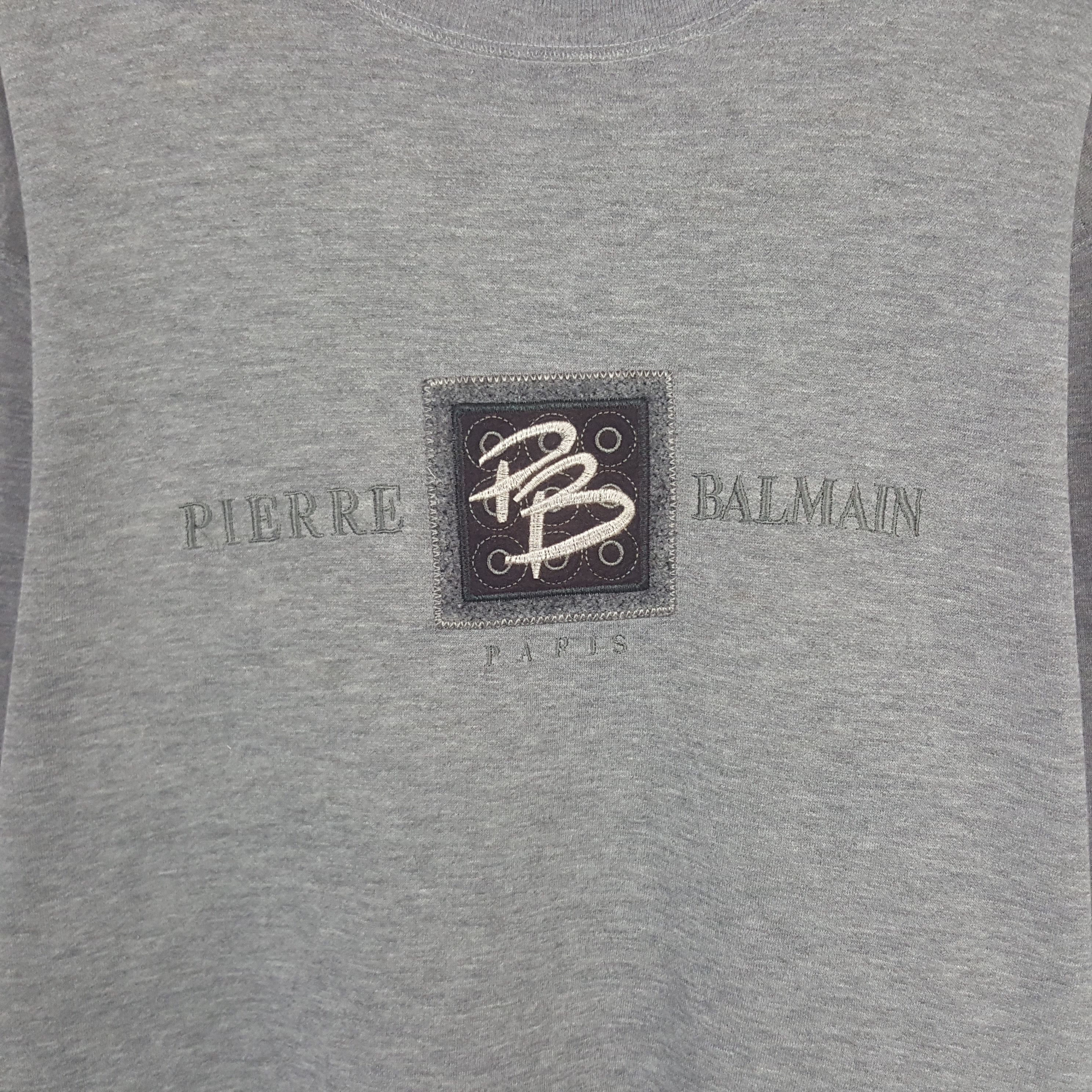 Pierre Balmain × Vintage Vintage Pierre Balmain Paris Sweatshirt Size US L / EU 52-54 / 3 - 2 Thumbnail