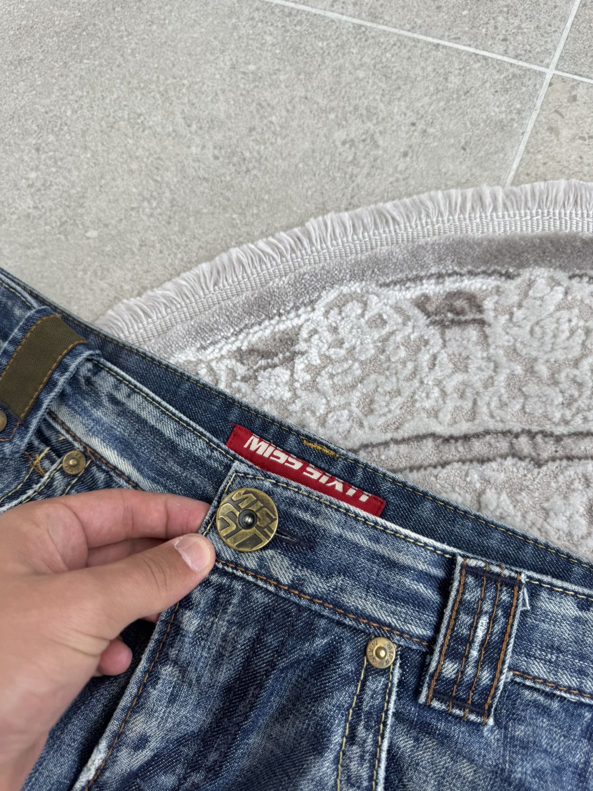 Miss Sixty Archive Miss Sixty Distressed Denim – Y2K Utility Style Size 29" - 7 Thumbnail