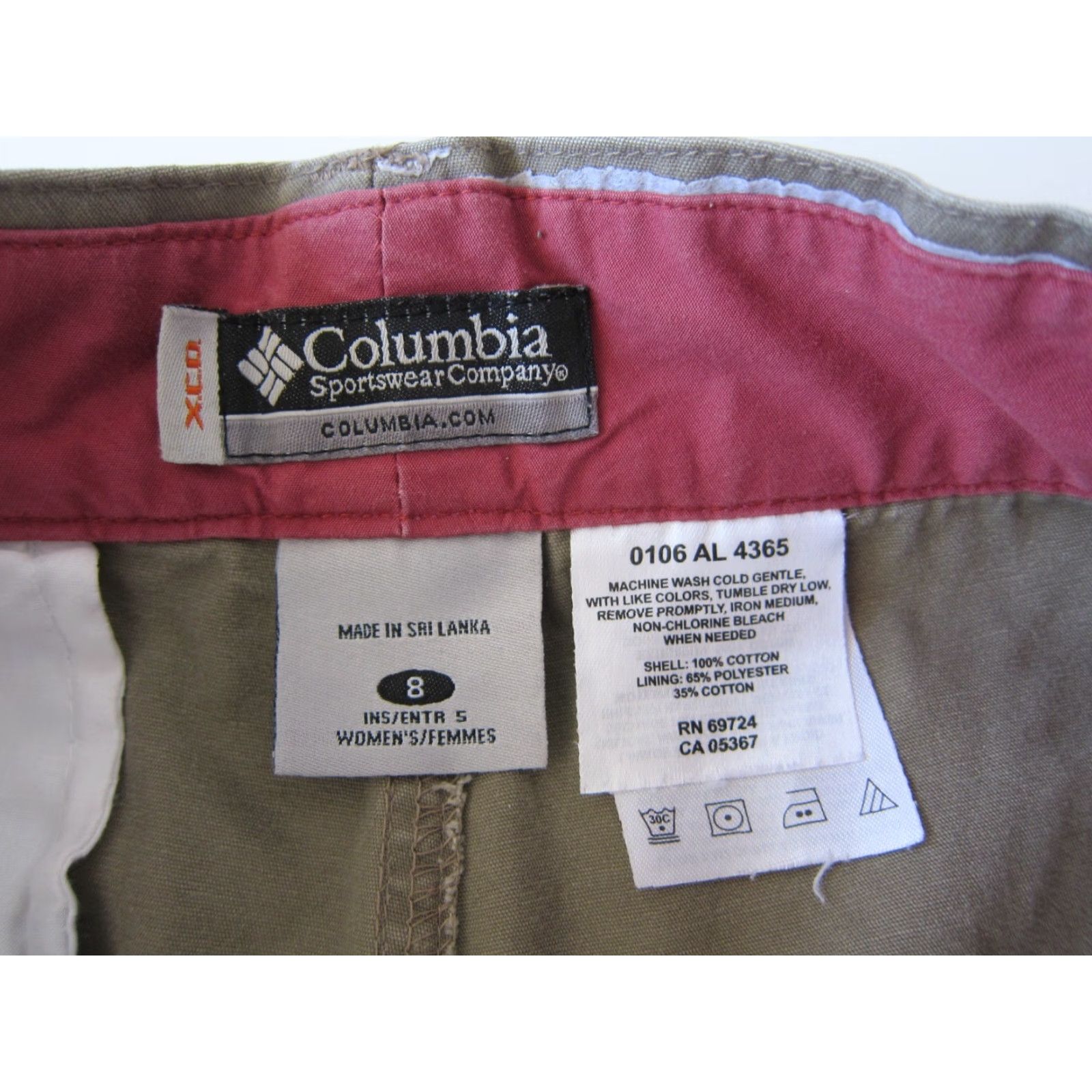 Vintage Columbia XCO 100% Cotton Brown Hike Travel Cargo Short Women Size 8 Size 30" / US 8 / IT 44 - 4 Thumbnail