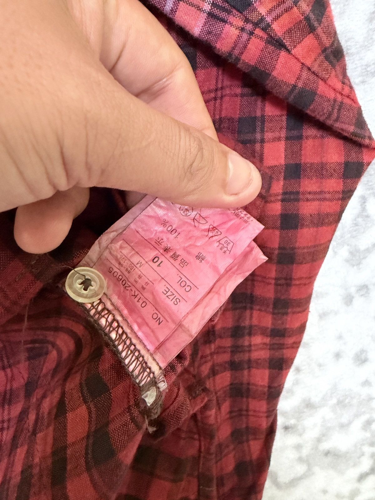 Flannel Vintage Semantic Design Reconstructed Flannel Rock Punk Size US S / EU 44-46 / 1 - 11 Thumbnail