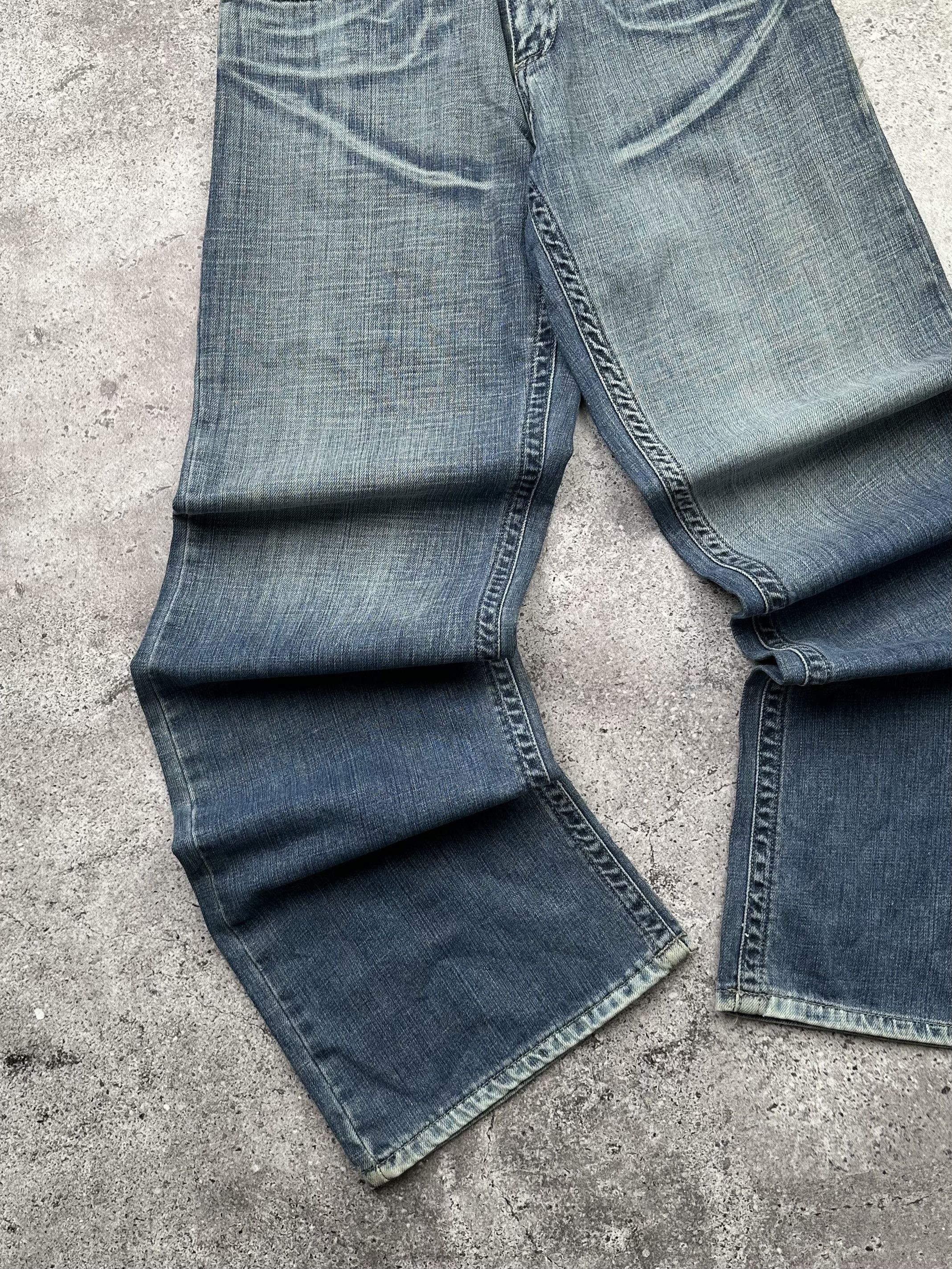 Japanese Brand Vintage Wide Jeans C474(V125) Size 25" / US 0 / IT 36 - 3 Thumbnail