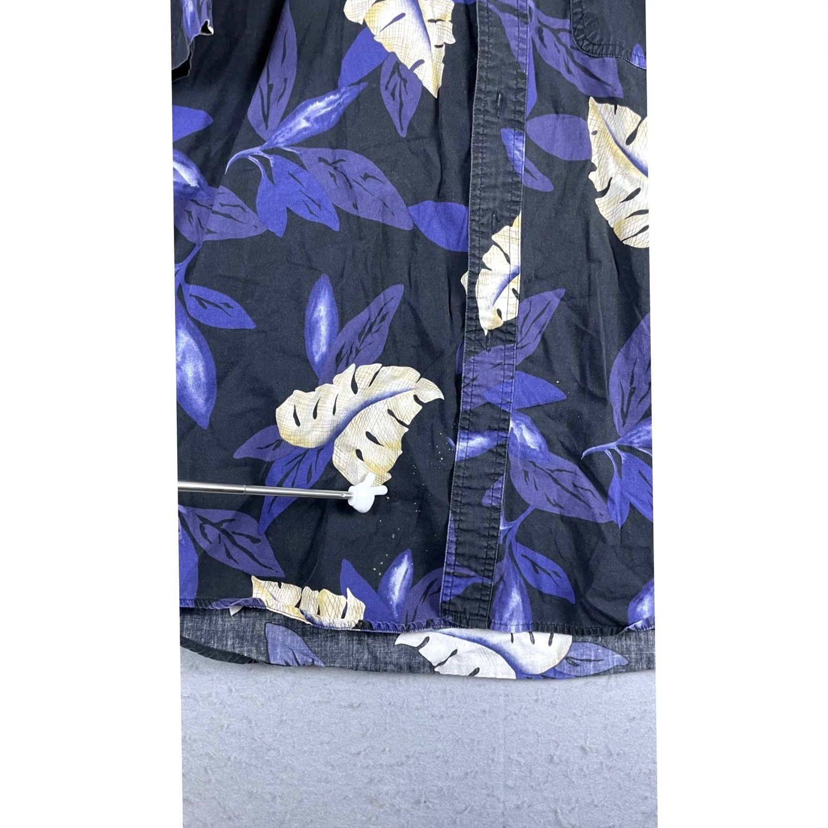 Ralph Lauren Chaps Ralph Lauren Shirt Mens XL Black Purple Tropical Leaf Camp Size US XL / EU 56 / 4 - 4 Thumbnail