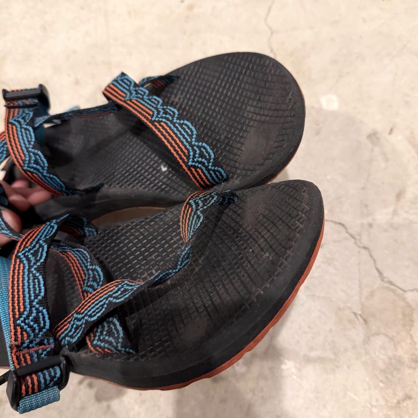 Chaco VINTAGE Chaco Z/Cloud Womens Hiking Sandals J107102 Teal Size 10 US Blue Blip Size US 8 / IT 38 - 3 Thumbnail
