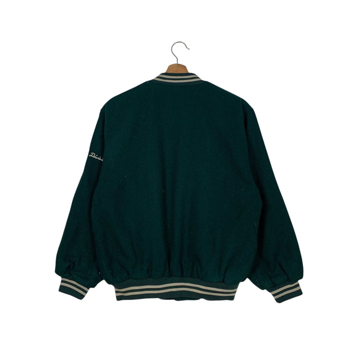 Japanese Brand PROJACK CLUB PREVALENT Green Wool Varsity Jacket #2148-C95 Size US S / EU 44-46 / 1 - 7 Thumbnail