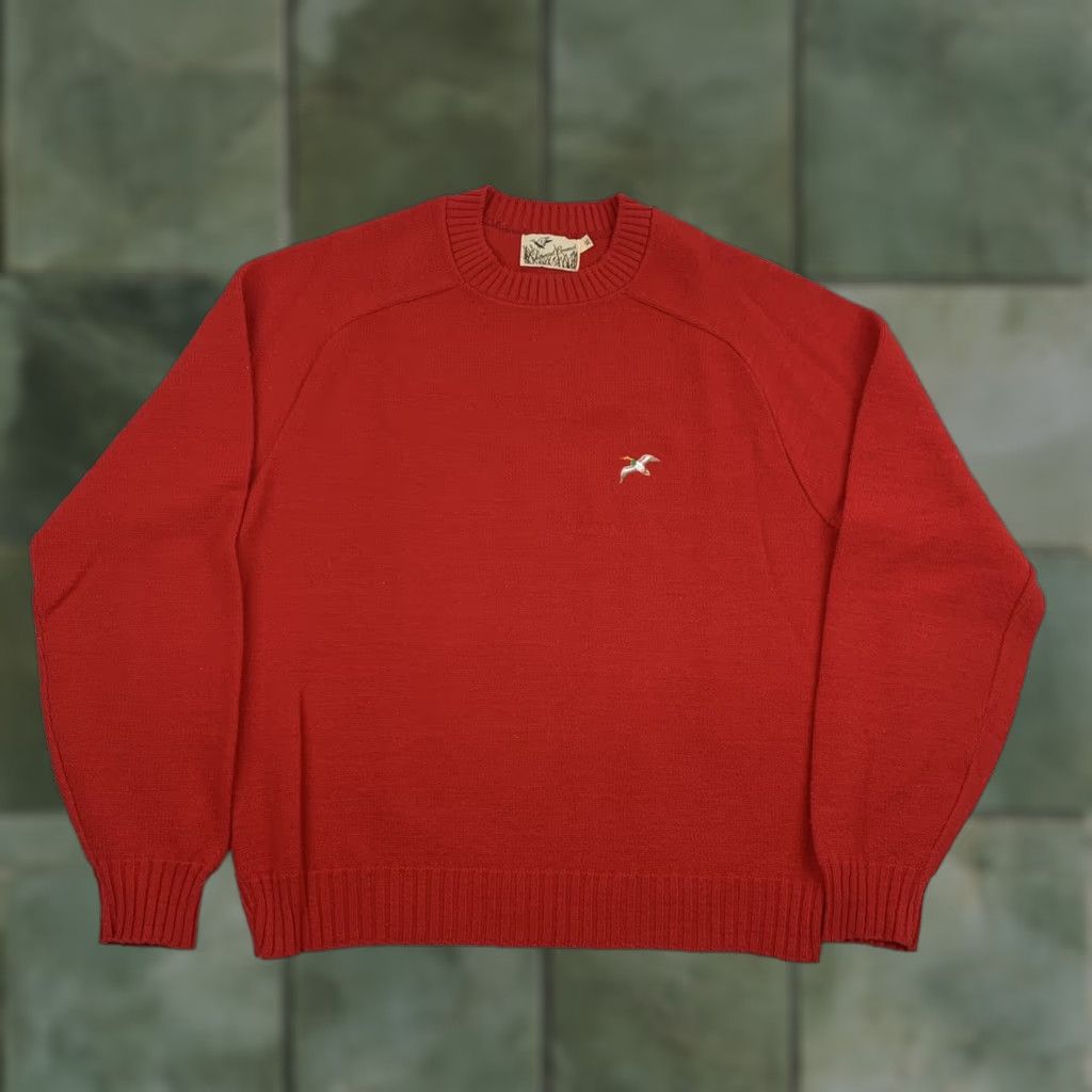 Vintage Vintage Outward Bound Sweater Adult XL Red Knitted Pullover Crewneck Outdoors Size US XL / EU 56 / 4 - 1 Thumbnail