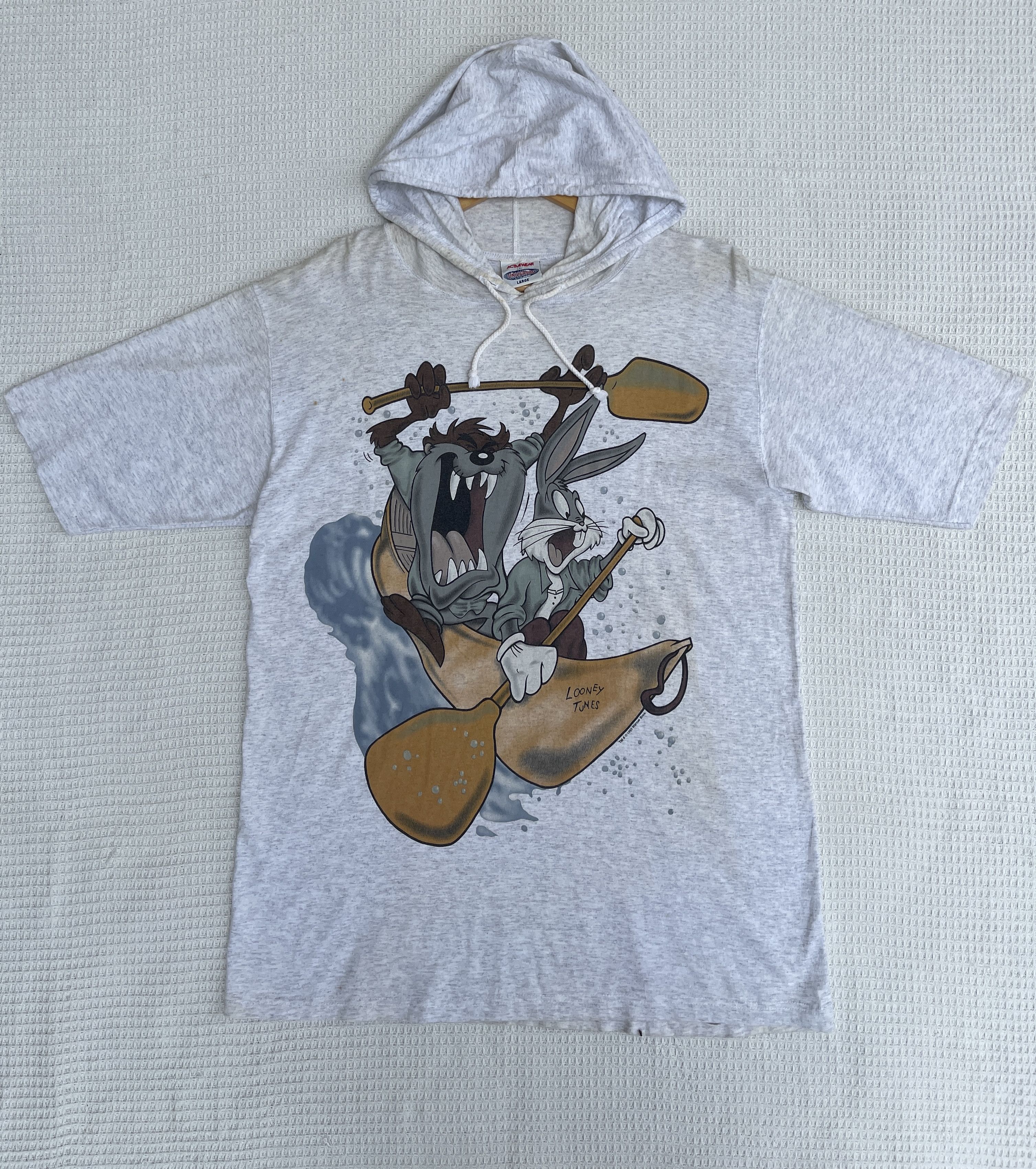 Cartoon Network Rare🔥Vintage 95’ Looney Tunes T-Shirt With Hoodie Size US M / EU 48-50 / 2 - 10 Thumbnail