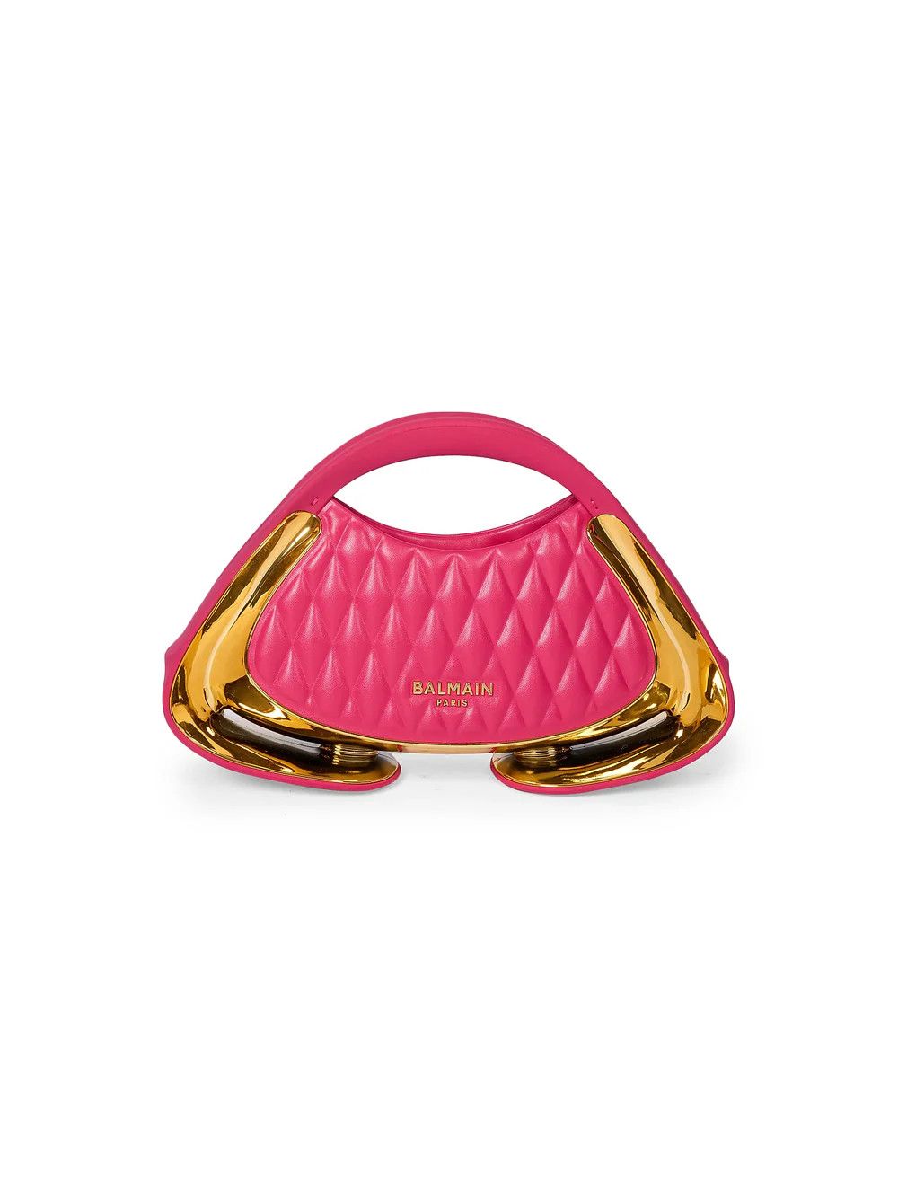 Balmain os11x0326 Size: OS /Jolie Madame Leather Top-Handle Bag Pink Size ONE SIZE - 1 Thumbnail