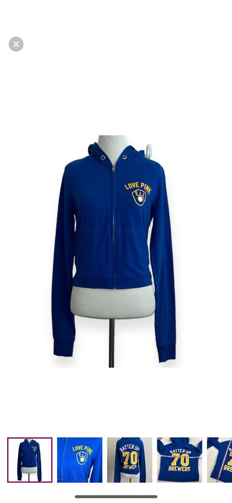 Pink Pink Victoria’s Secret small brewers zip up hoodie Size S / US 4 / IT 40 - 1 Thumbnail
