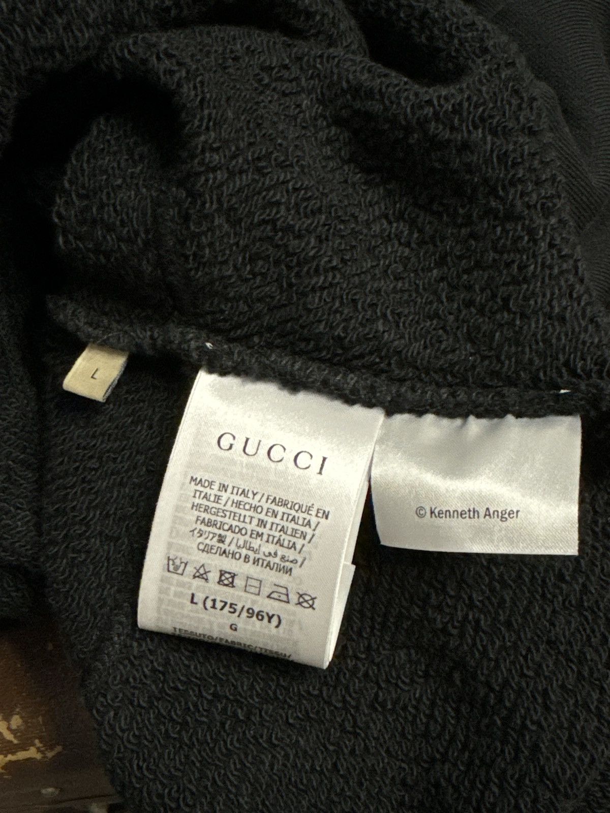 Gucci GUCCI BLACK CROPPED HOODIE Size L / US 10 / IT 46 - 14 Thumbnail