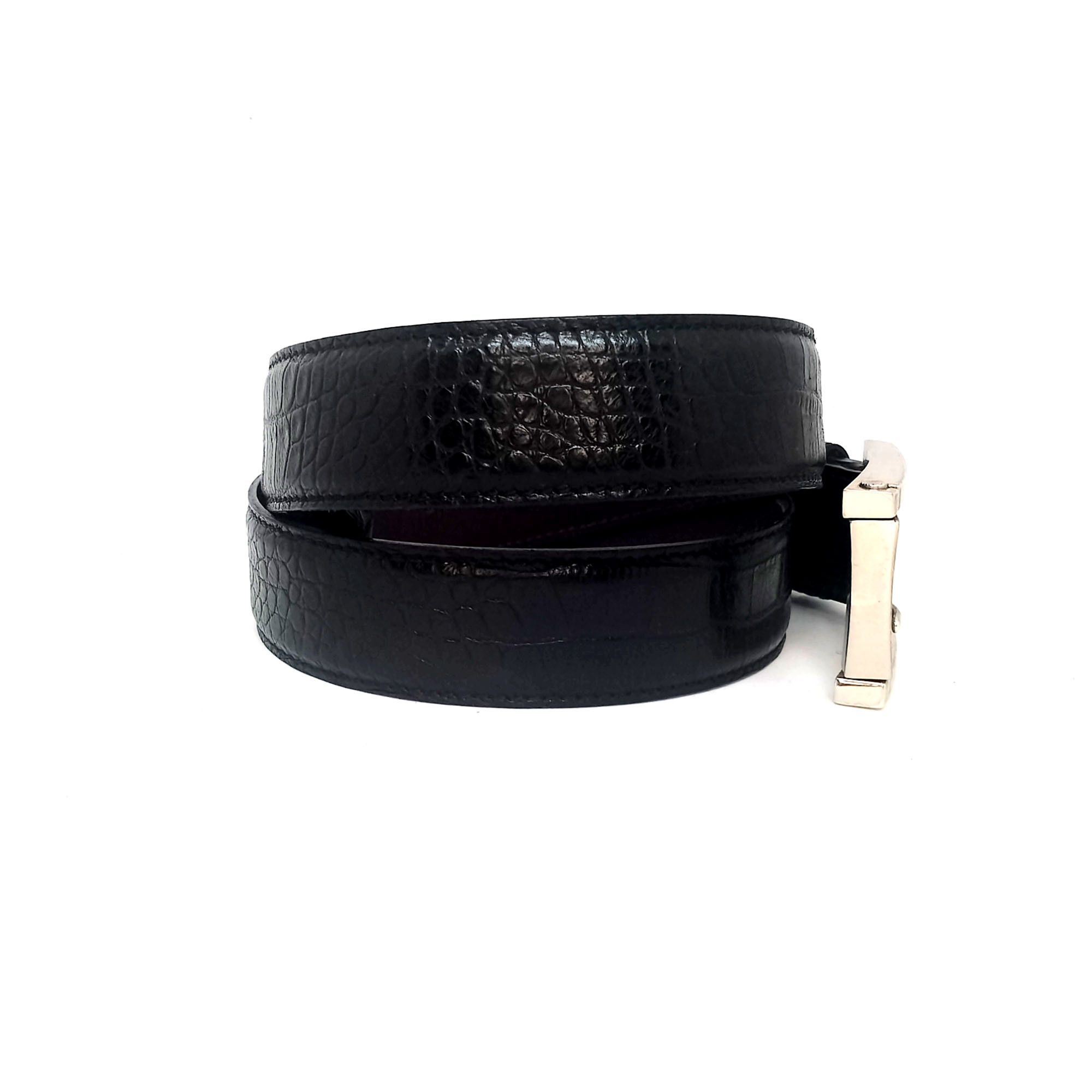 Other Elliot Rhodes Black Leather Belt Handcrafted Italy Size 36 - 8 Thumbnail