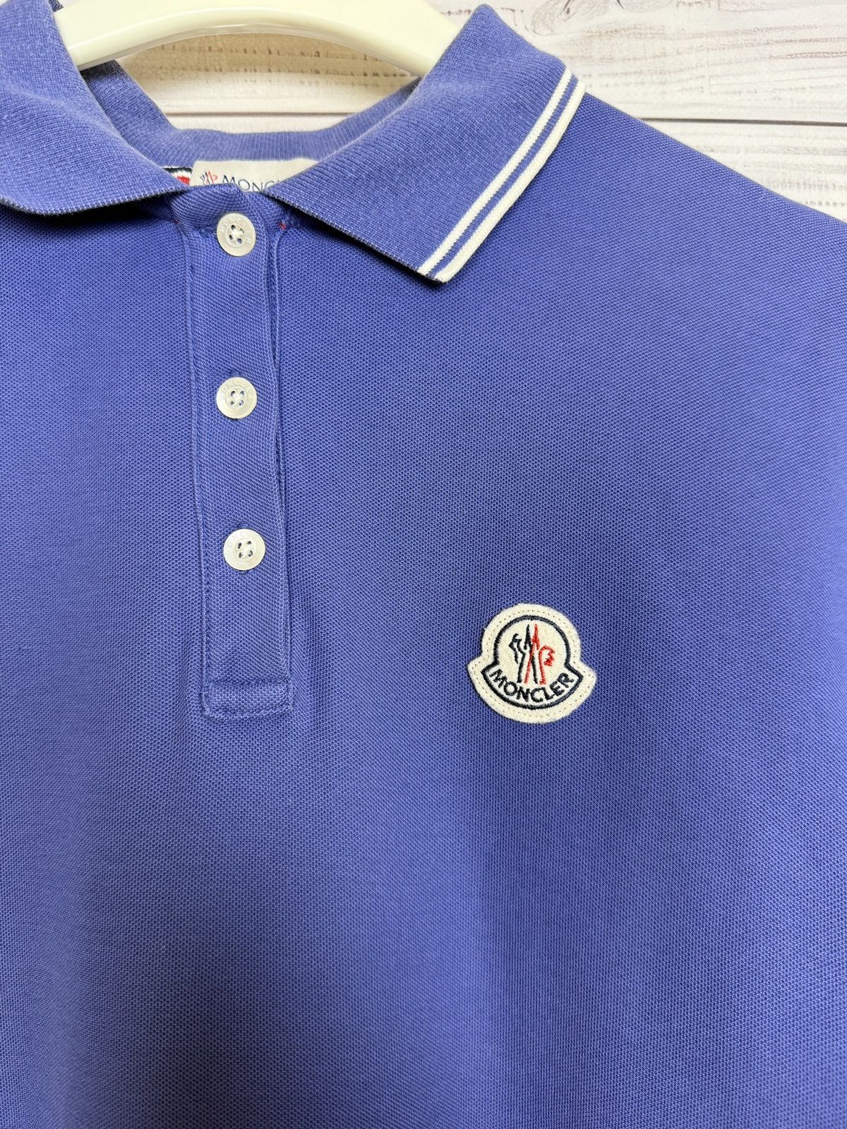 Moncler Moncler Tee Polo Luxury Shirt Size L / US 10 / IT 46 - 4 Thumbnail
