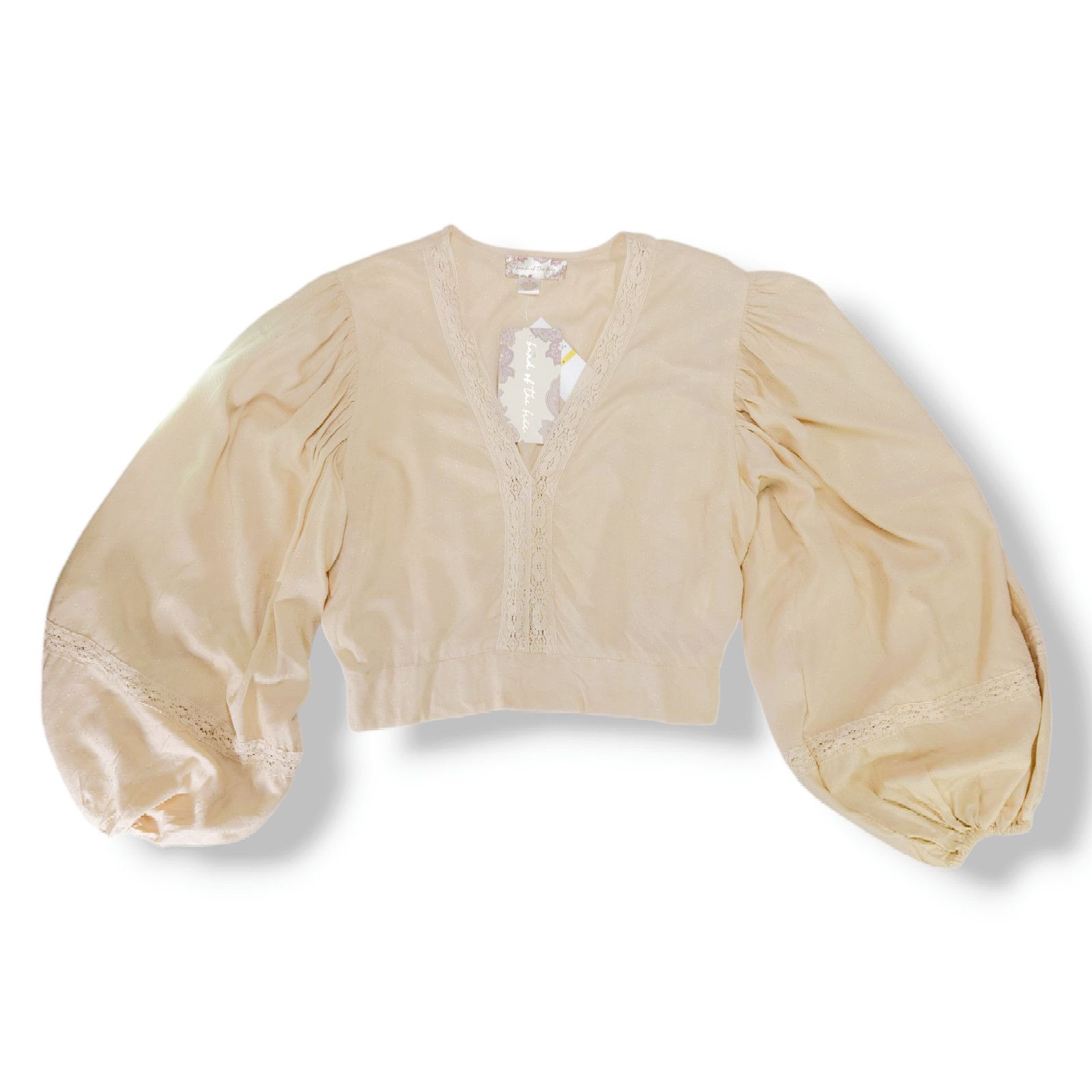 Other NWT Band of the Free Brie Lace Long Sleeve Top Sz. M [8-10] Size M / US 6-8 / IT 42-44 - 2 Thumbnail