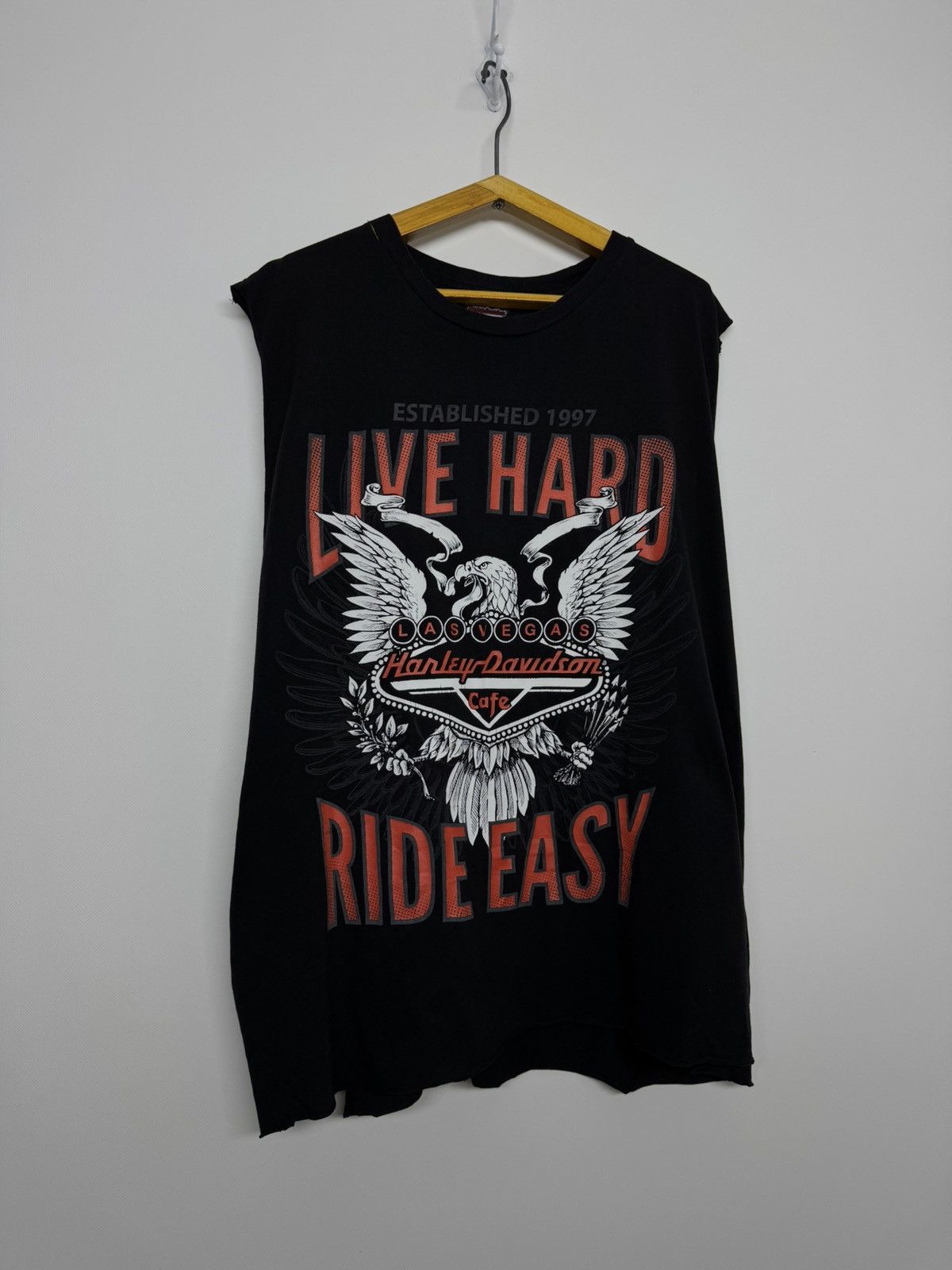 Harley Davidson HARLEY DAVIDSON Motorcycles LAS VEGAS Bike Singlet Tank Top Size US XXL / EU 58 / 5 - 5 Thumbnail