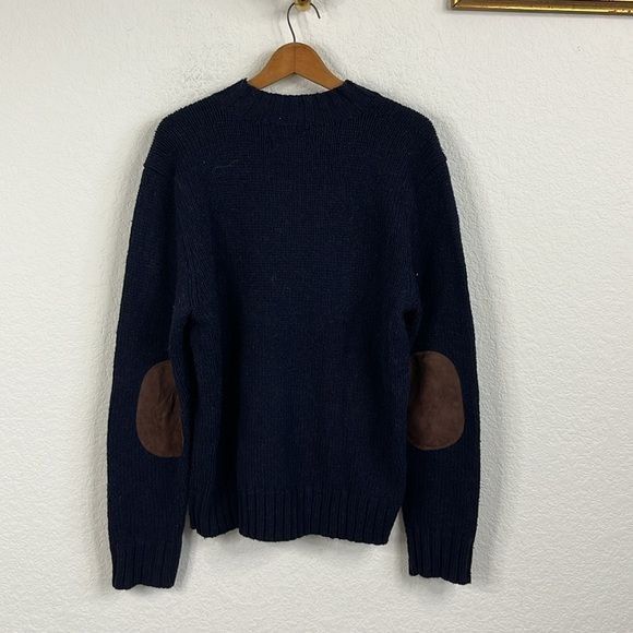 Polo Ralph Lauren × Ralph Lauren Polo Ralph Lauren Wool Alpaca V Neck Elbow Patch Sweater Size US L / EU 52-54 / 3 - 5 Thumbnail