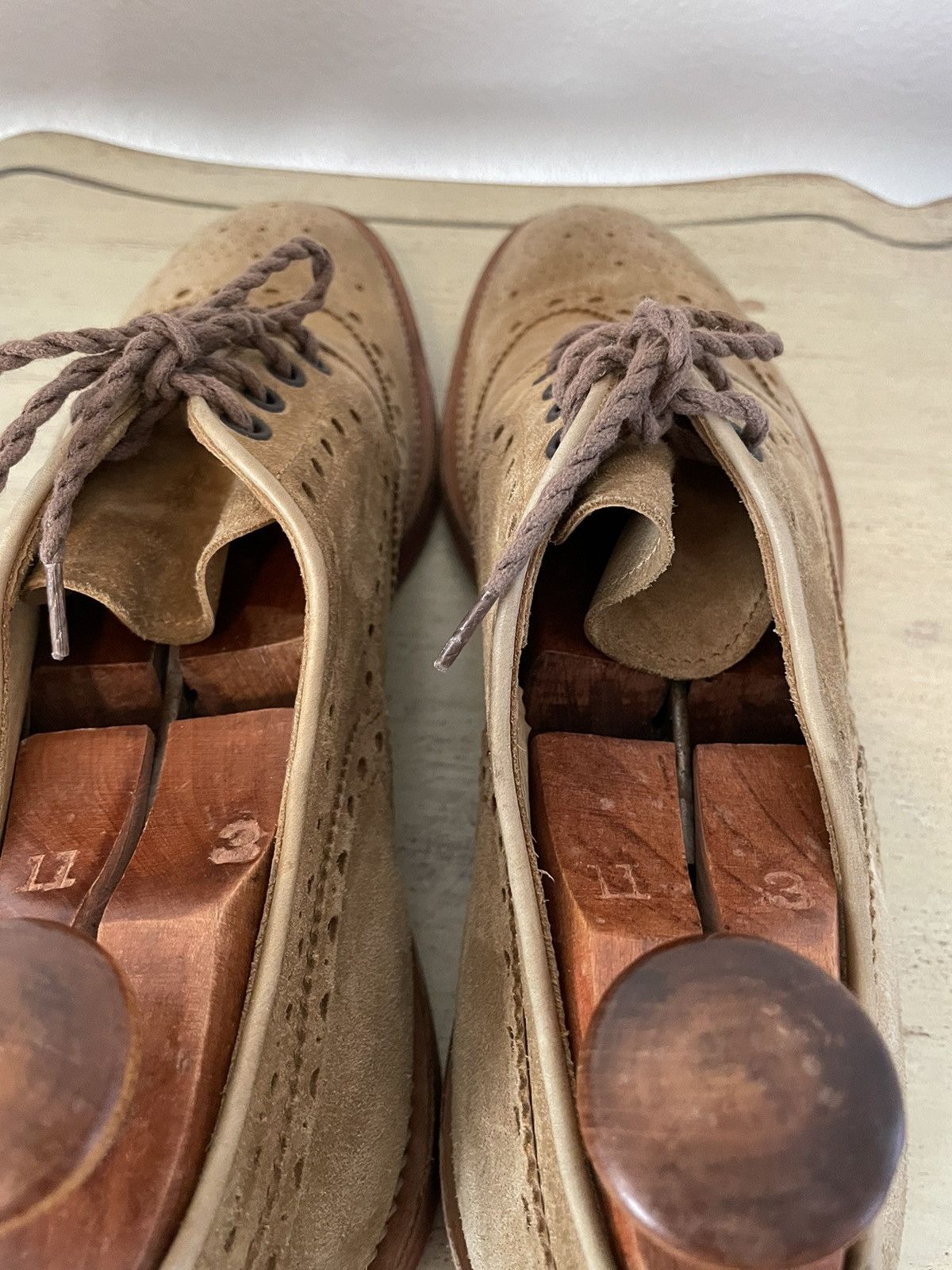 Santoni Suede Brogues Size US 11 / EU 44 - 6 Thumbnail