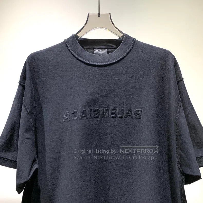 Balenciaga Balenciaga Embroidered Logo Short Sleeve Size US S / EU 44-46 / 1 - 3 Thumbnail