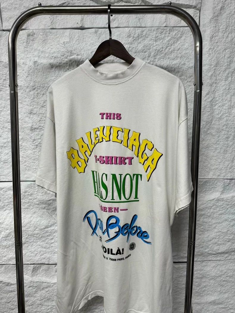 Balenciaga Balenciaga 24 latest foam painted short sleeves 2502-Nextar Size US M / EU 48-50 / 2 - 1 Thumbnail